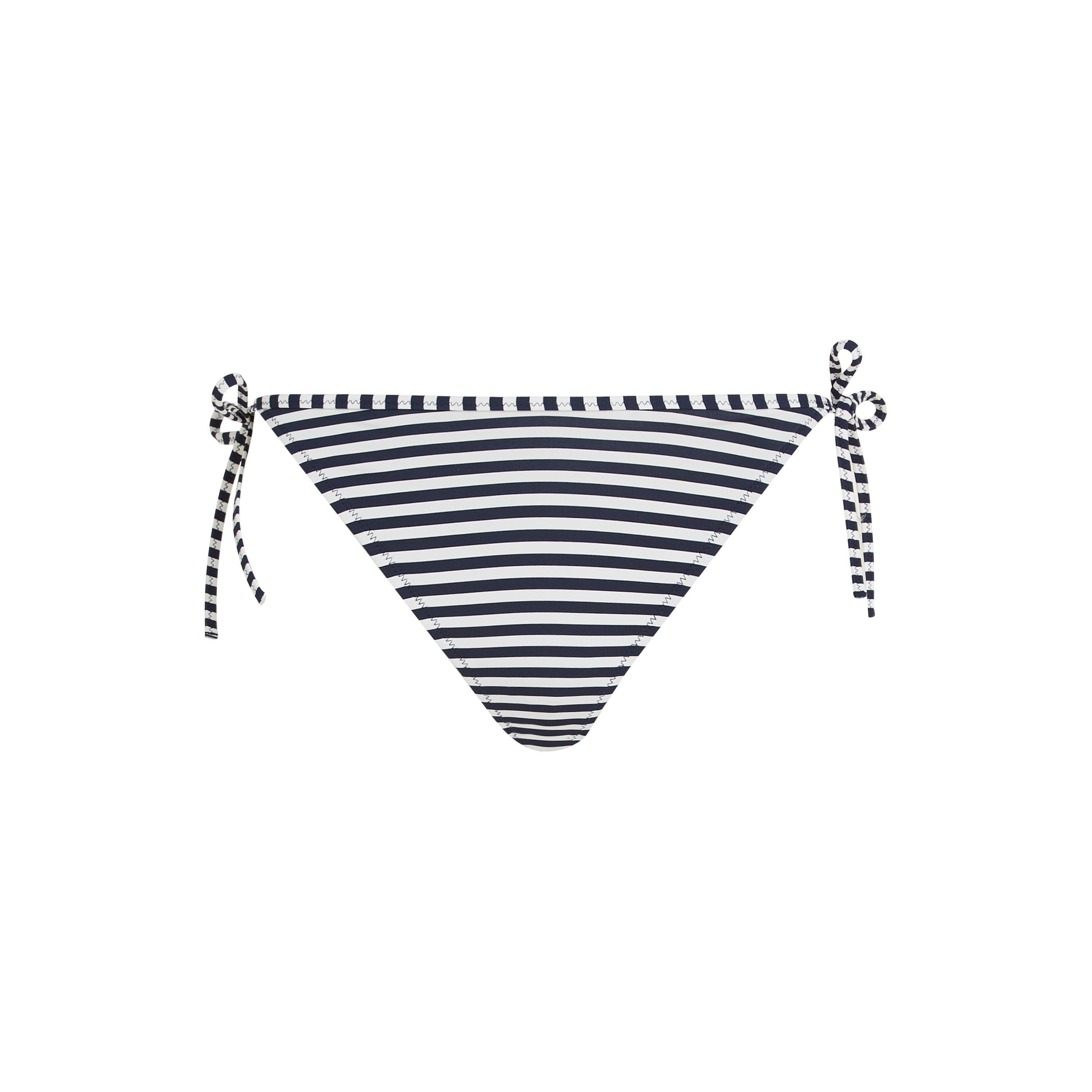 Skinny Stripe - Tommy Hilfiger - Heritage Scheeky Side Tie Stripe Bikini Bottoms - 1