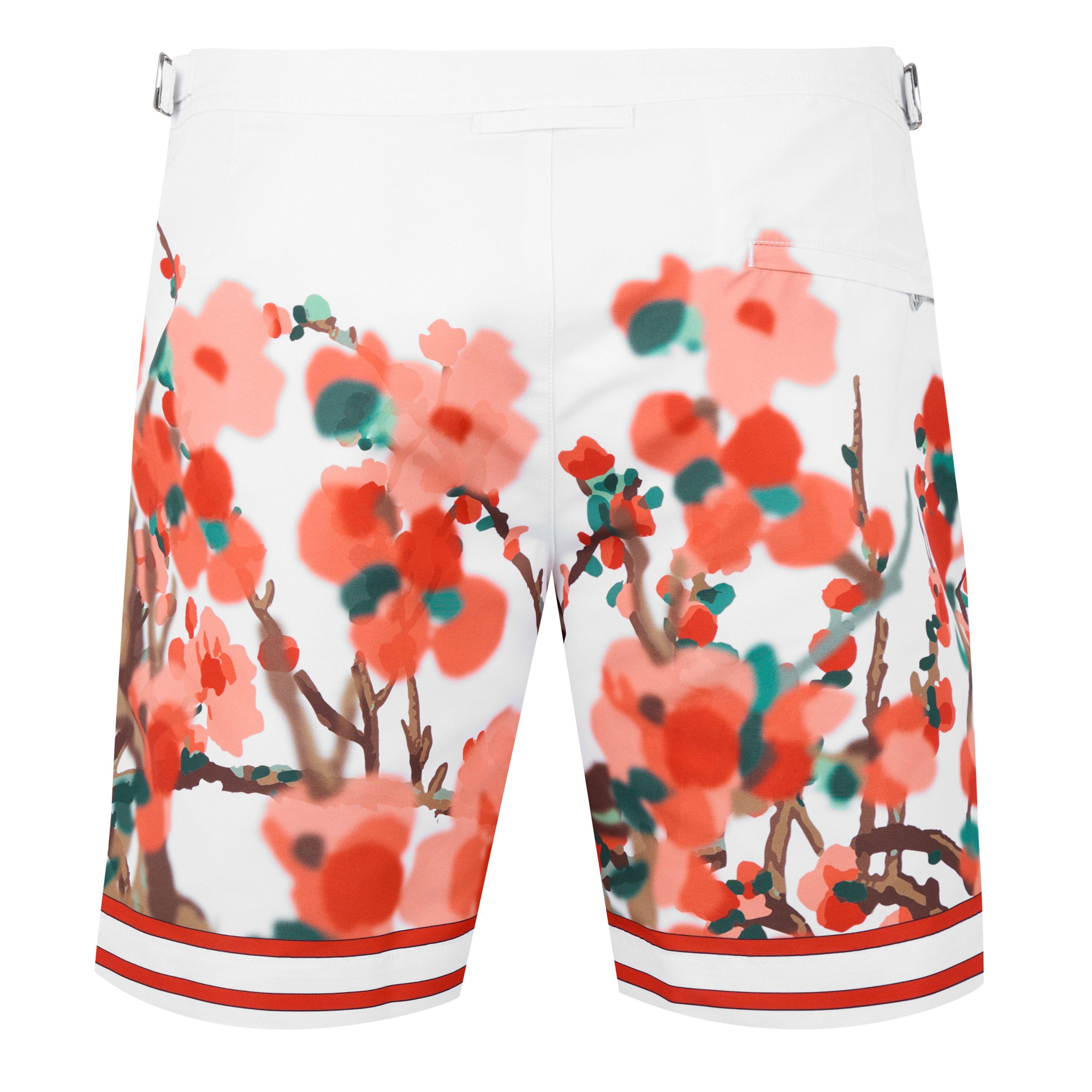 Red - Orlebar Brown - Men's Bulldog Blossom Swim Shorts - 2