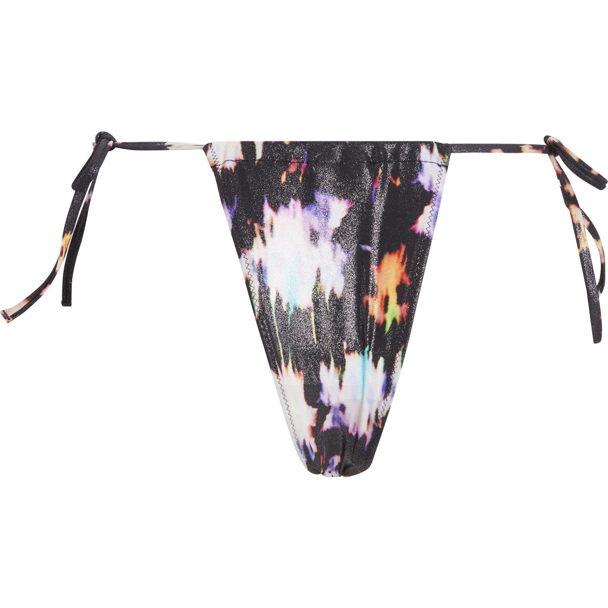 Euphoria Palm - Calvin Klein - Monogram Foil Tie Side Bikini Bottoms - 6