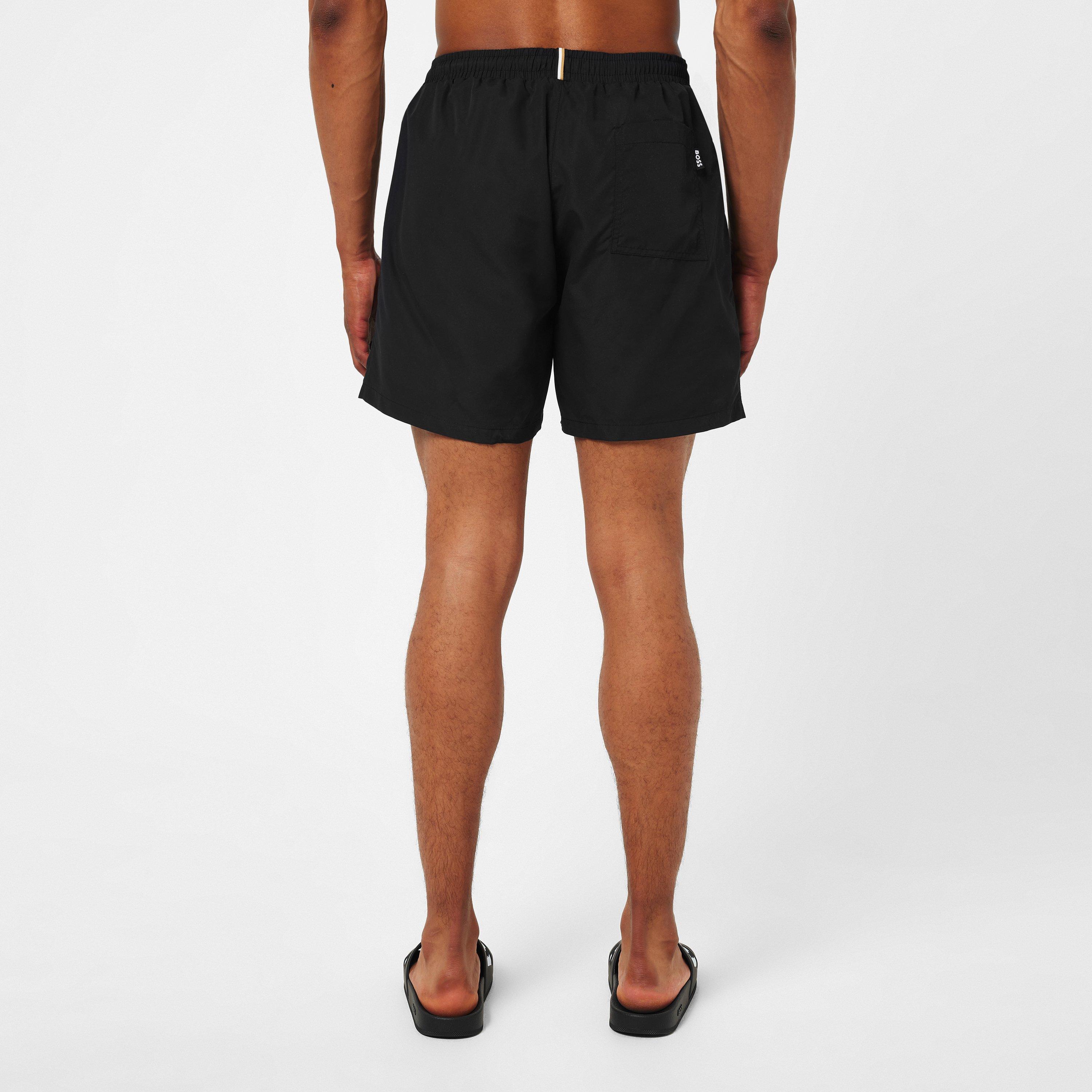 Black 001 - Boss - Men's Dolphin Swim Lightweight Quick-Drying Shorts - 4