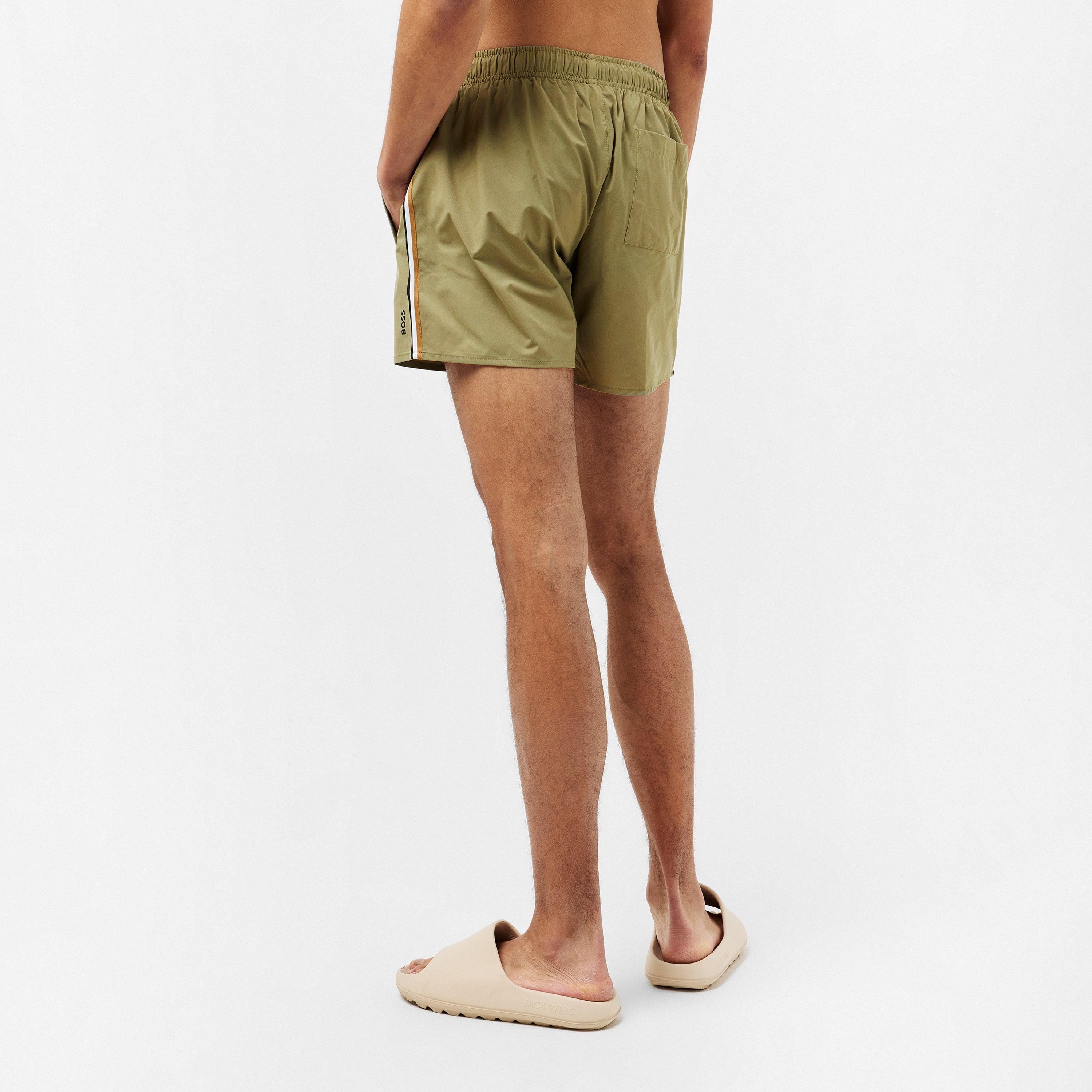 Pastel Green - Boss - Men's Iconic Swim Shorts - 4