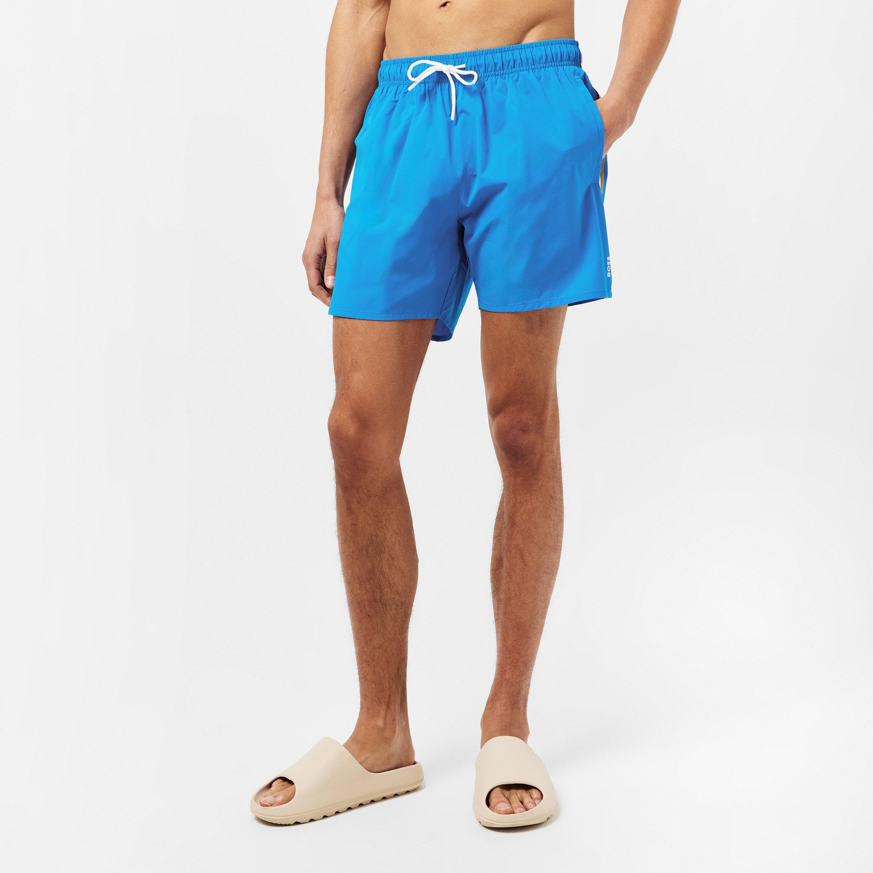 Bright Blue - Boss - Men's Iconic Swim Shorts - 3