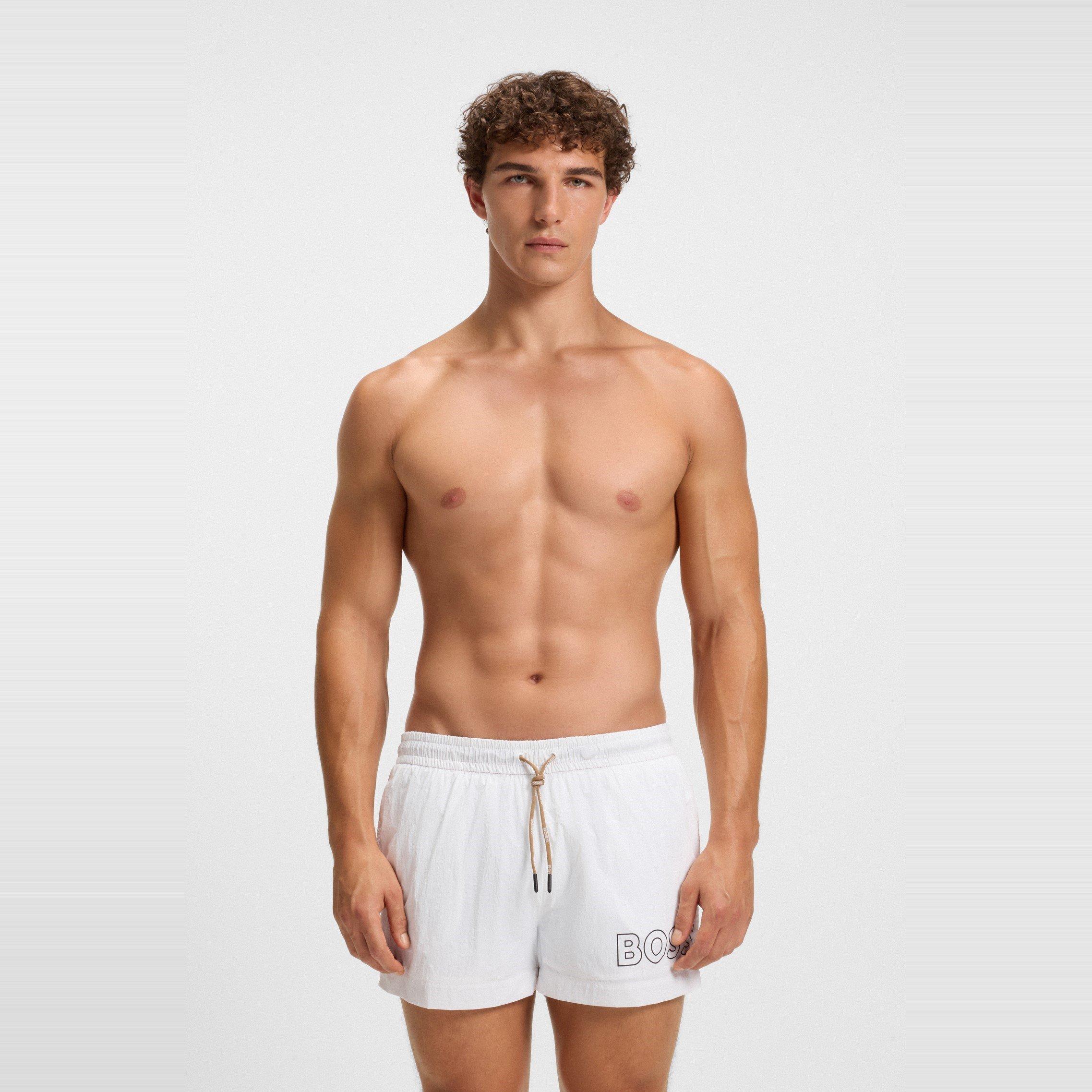 White - Boss - Men's Mooneye Swim Shorts - 2