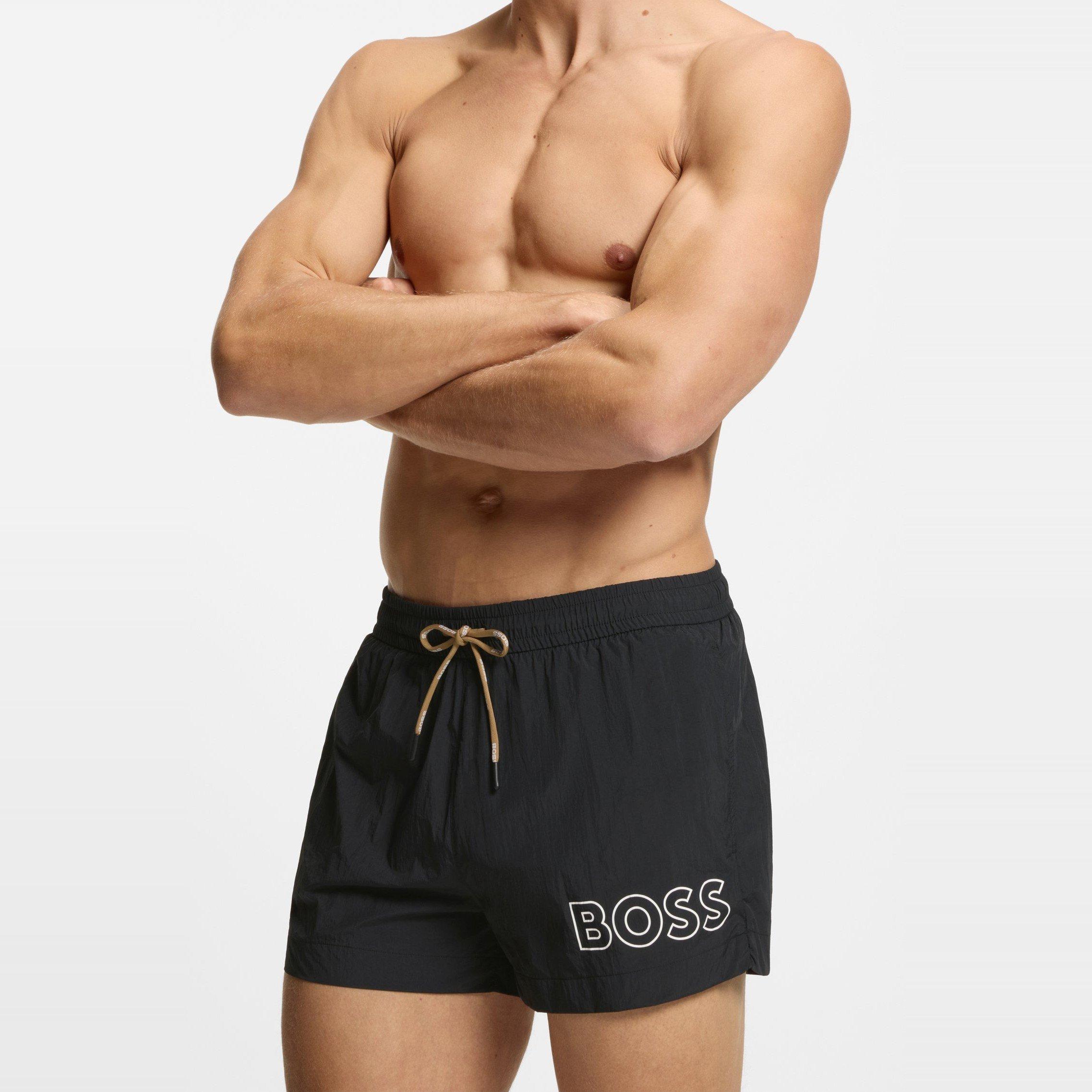 Black - Boss - Men's Mooneye Swim Shorts - 4