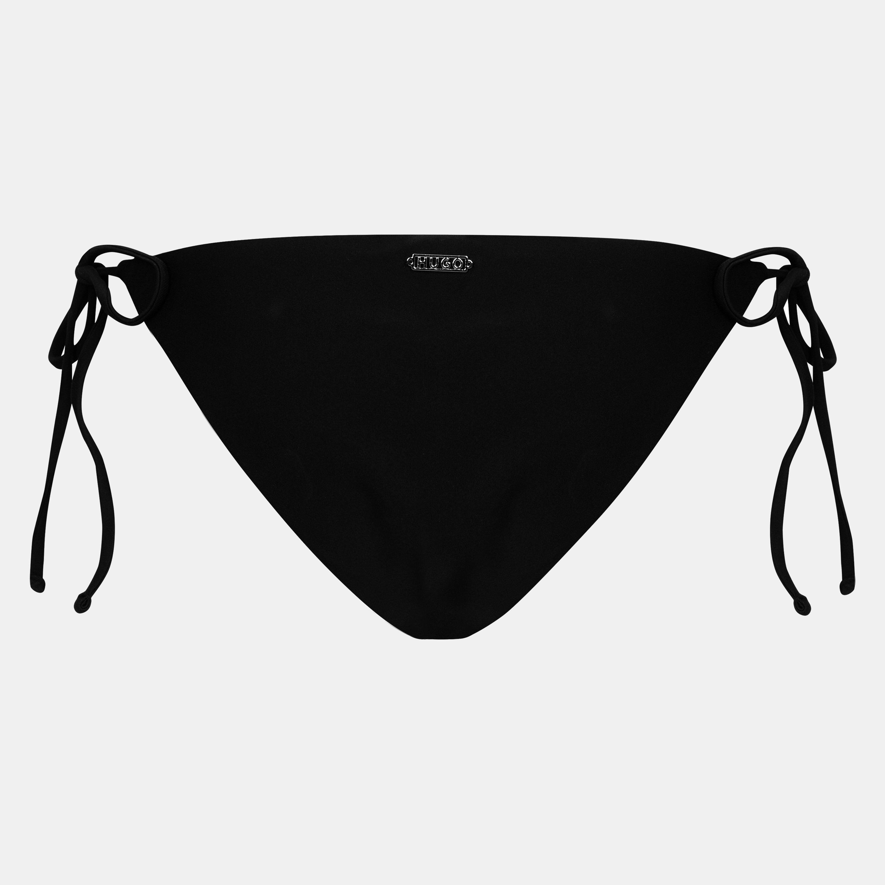 Black - Hugo - Women's Hailey Side Tie Brazilian Bikini Bottoms - 2