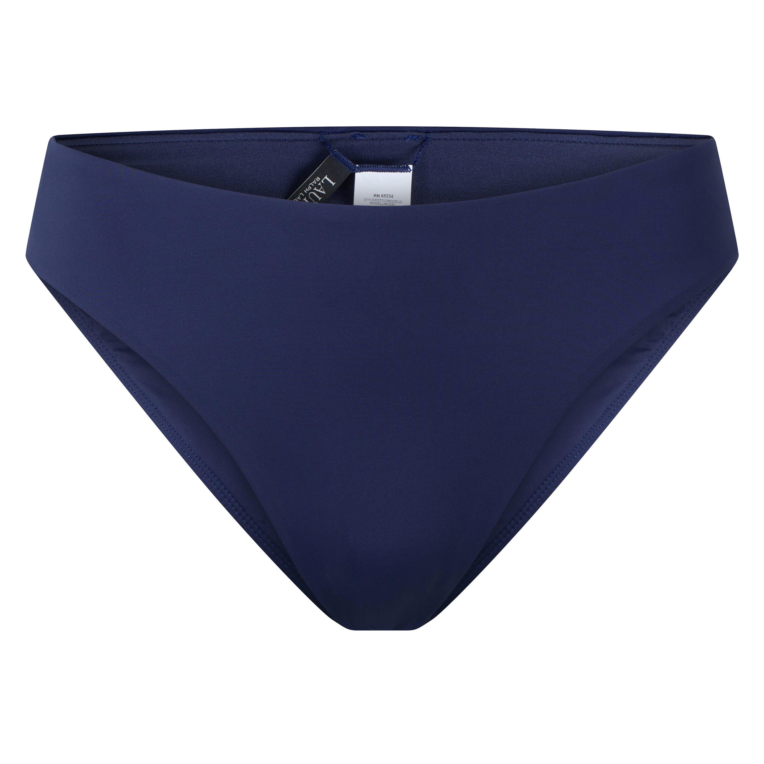 Navy - Lauren by Ralph Lauren - Ruffled Bikini Bottoms - 1