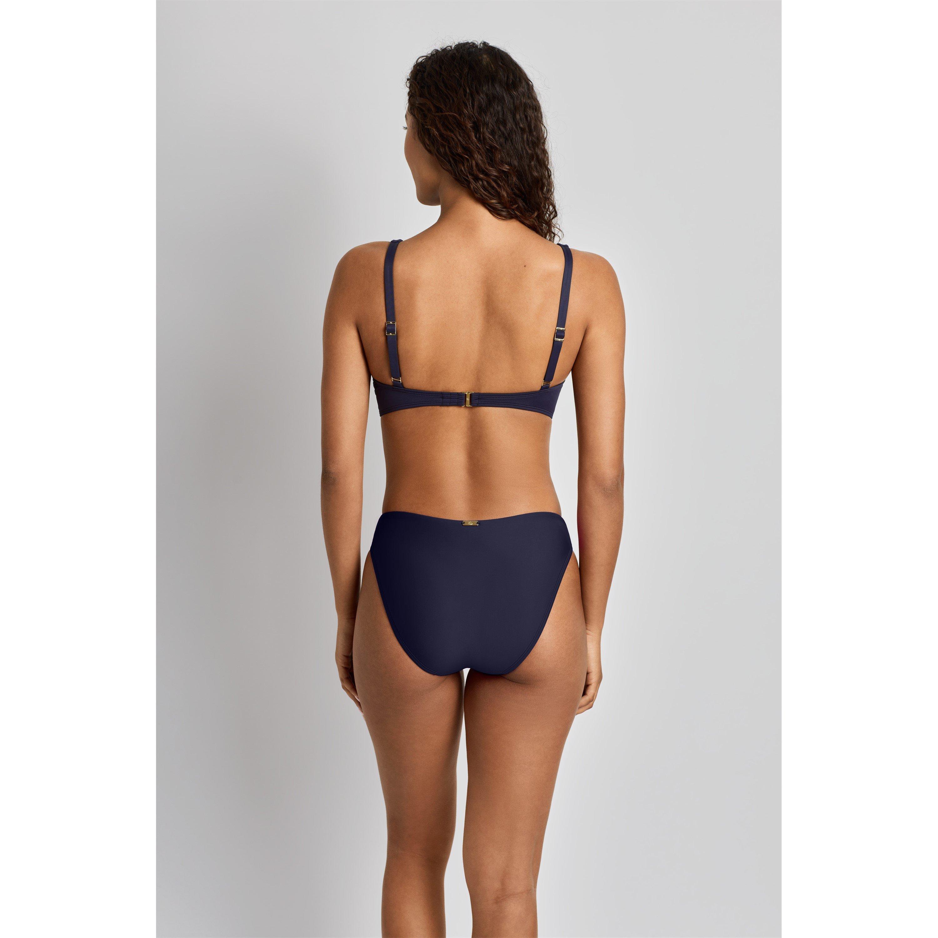 Navy - Lauren by Ralph Lauren - Ruffled Bikini Bottoms - 2