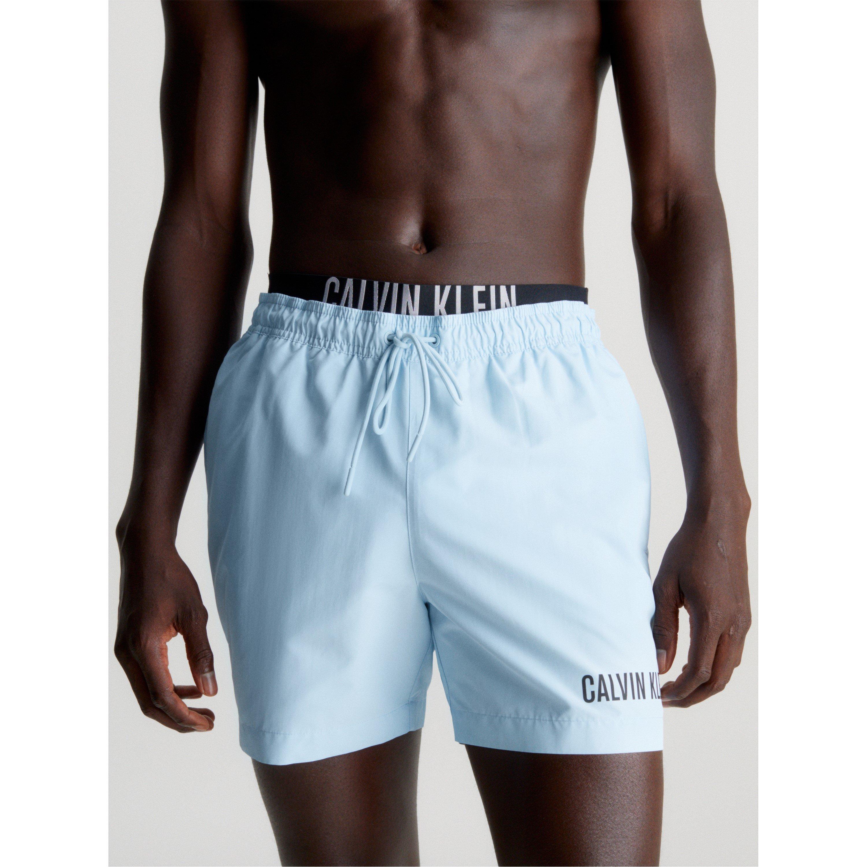 Powder Aqua C7S - Calvin Klein - Intense Power Double Waistband Swim Shorts - 2