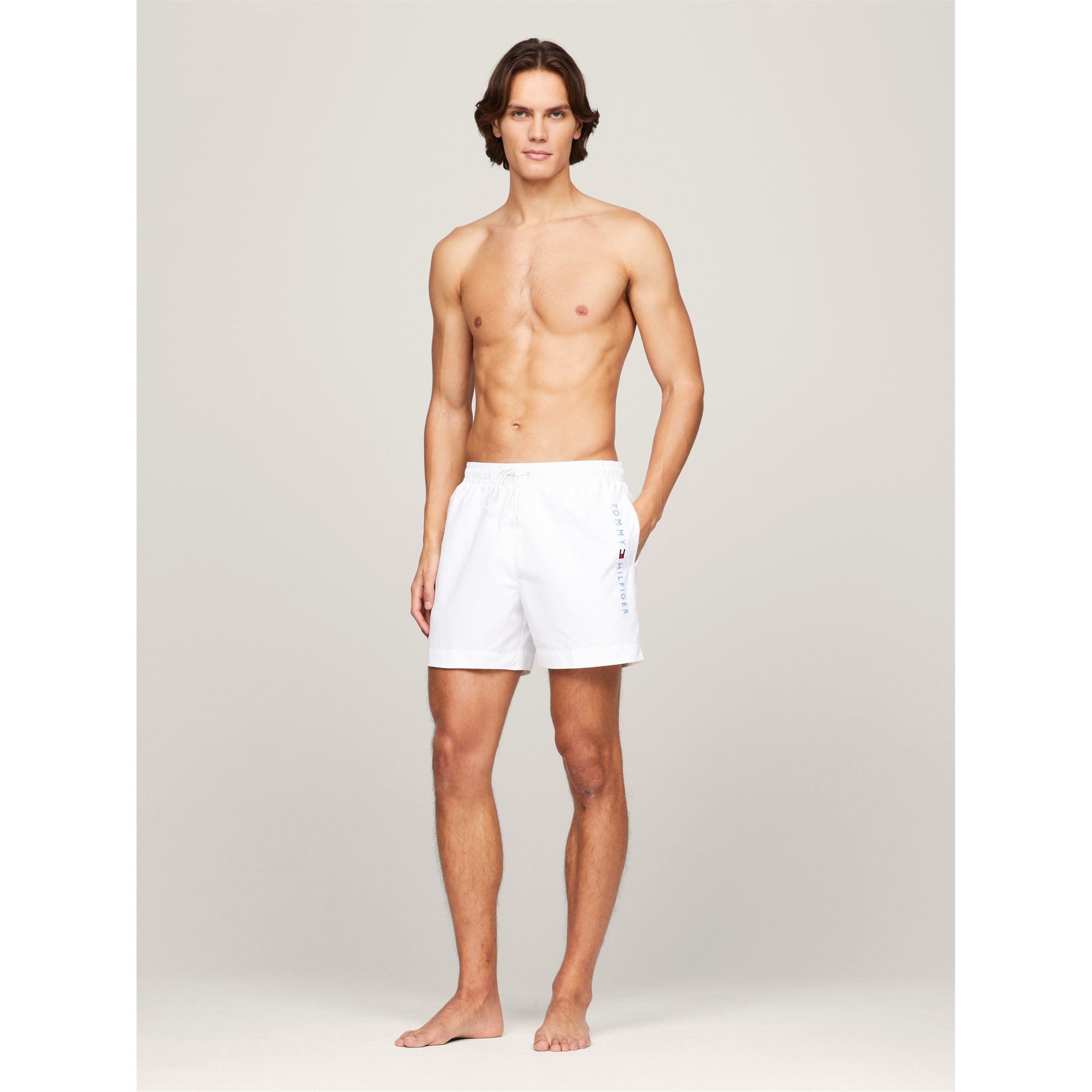Optic White YCF - Tommy Hilfiger - Men's Medium Drawstring Swim Shorts - 5