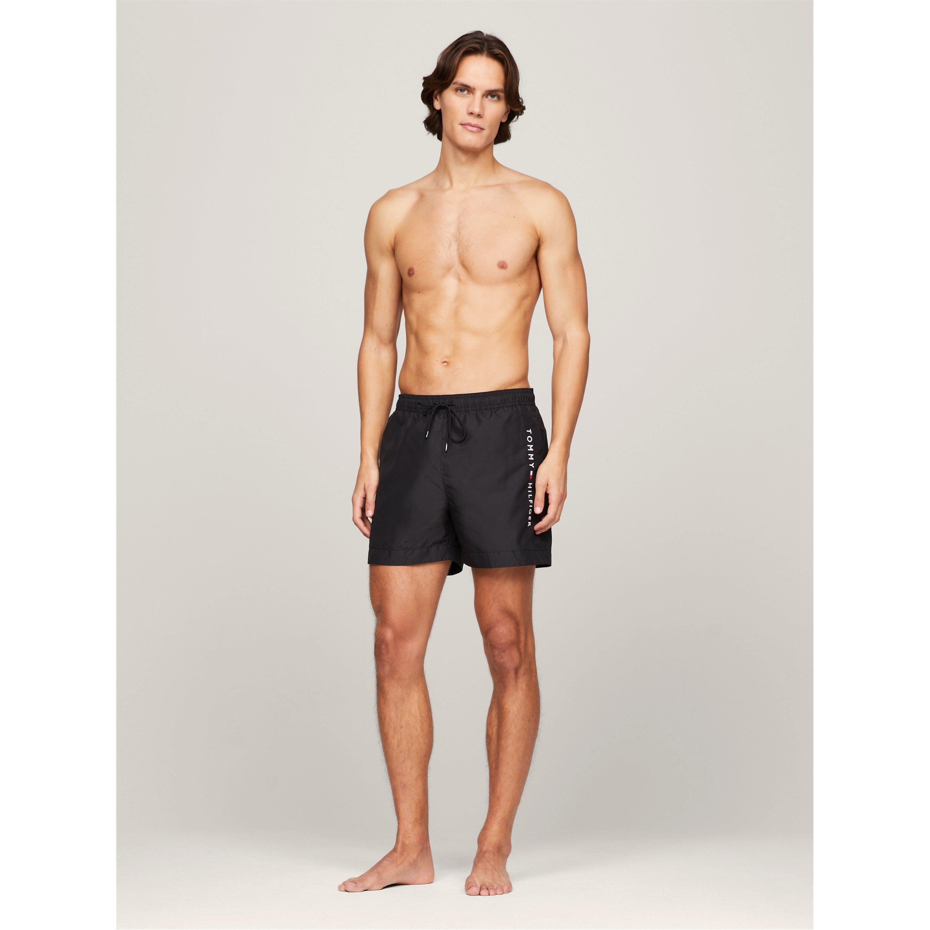 Zwarte BDS - Tommy Hilfiger - Men's Medium Drawstring Swim Shorts - 2