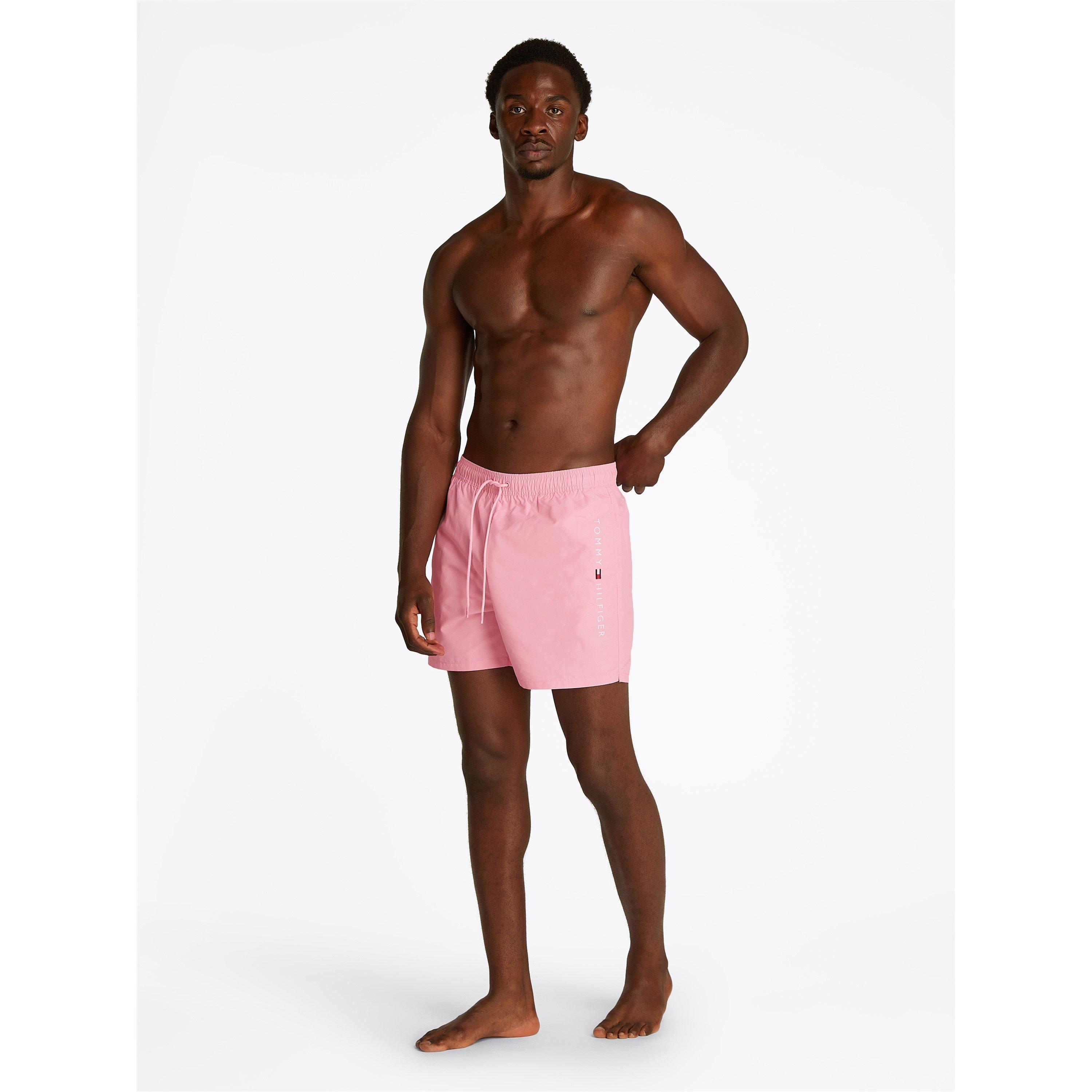 Classic Pink - Tommy Hilfiger - Men's Medium Drawstring Swim Shorts - 3