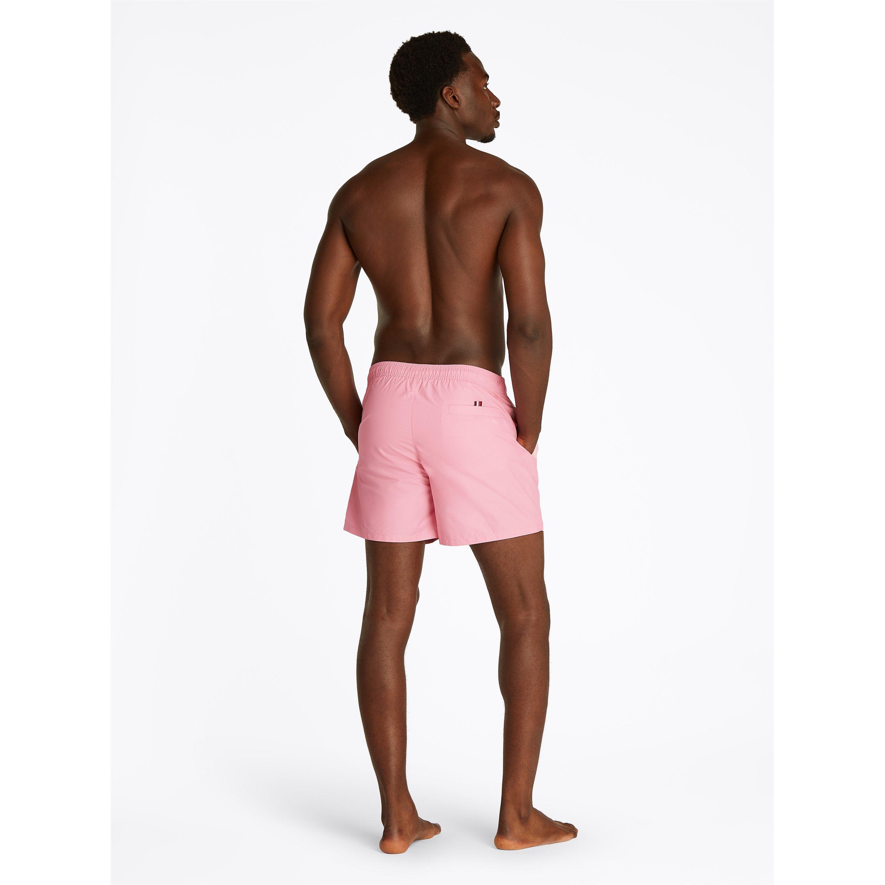 Classic Pink - Tommy Hilfiger - Men's Medium Drawstring Swim Shorts - 4
