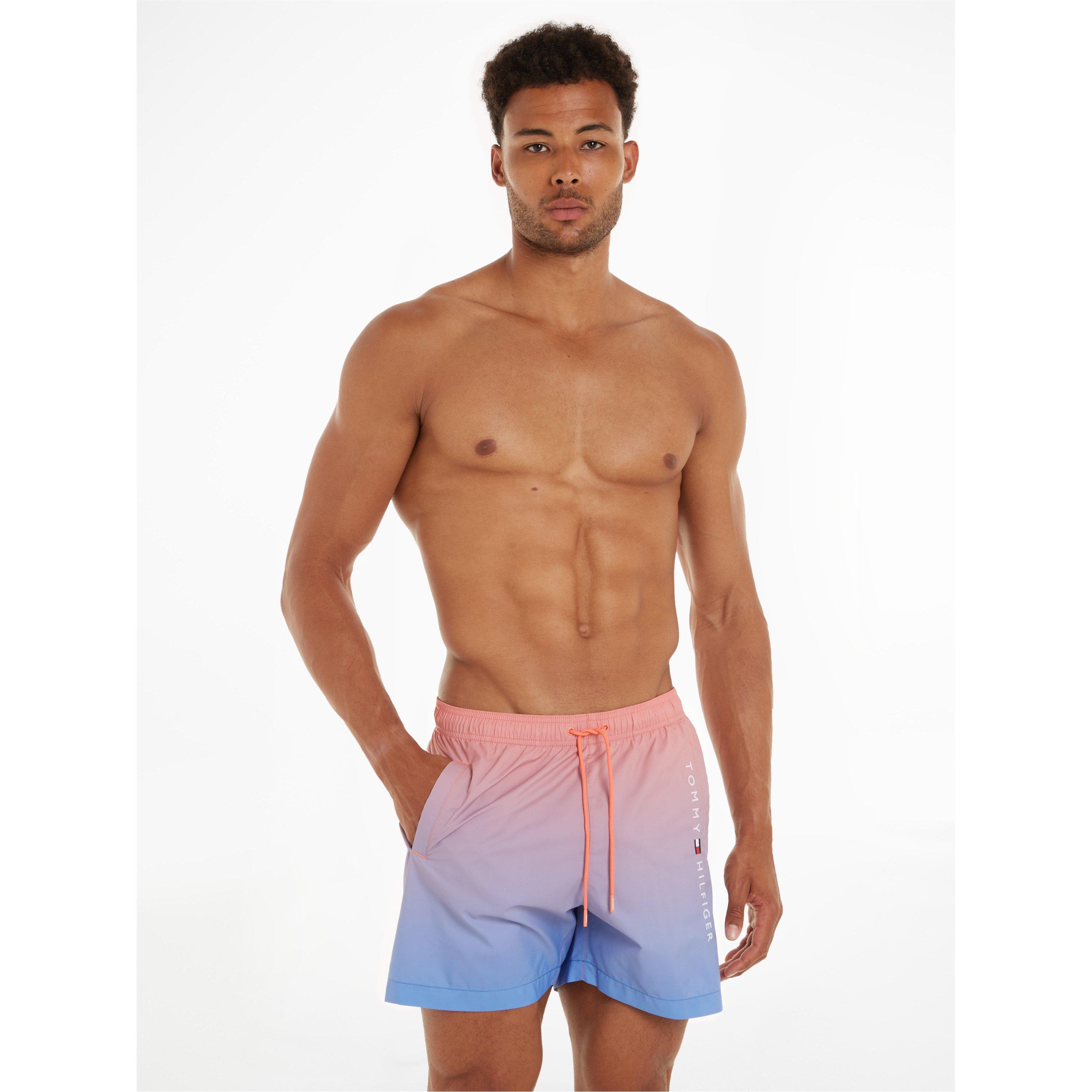 Koraller/Blå 0JG - Tommy Hilfiger - Men's Ombre Classic Swim Shorts - 2