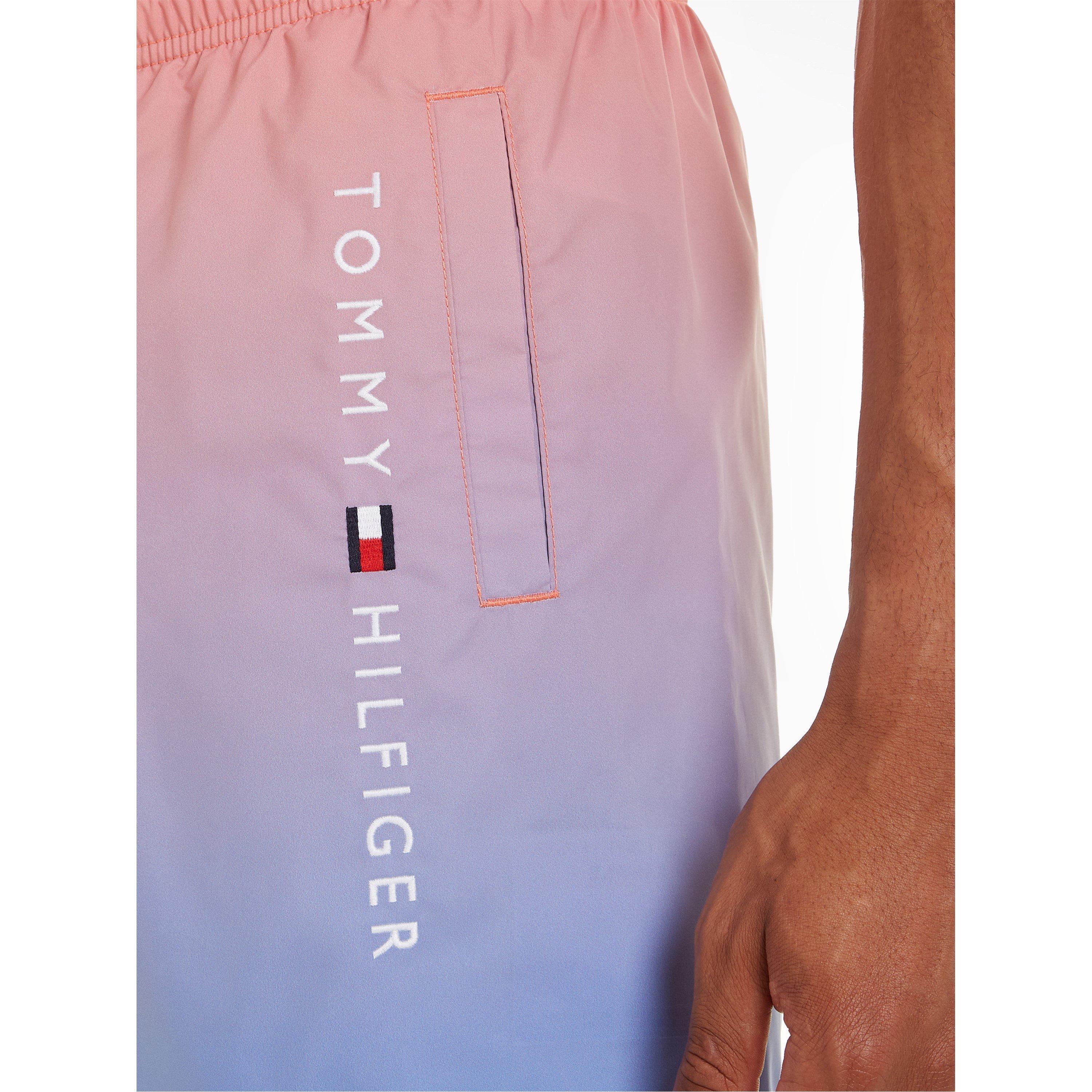 Koraller/Blå 0JG - Tommy Hilfiger - Men's Ombre Classic Swim Shorts - 3