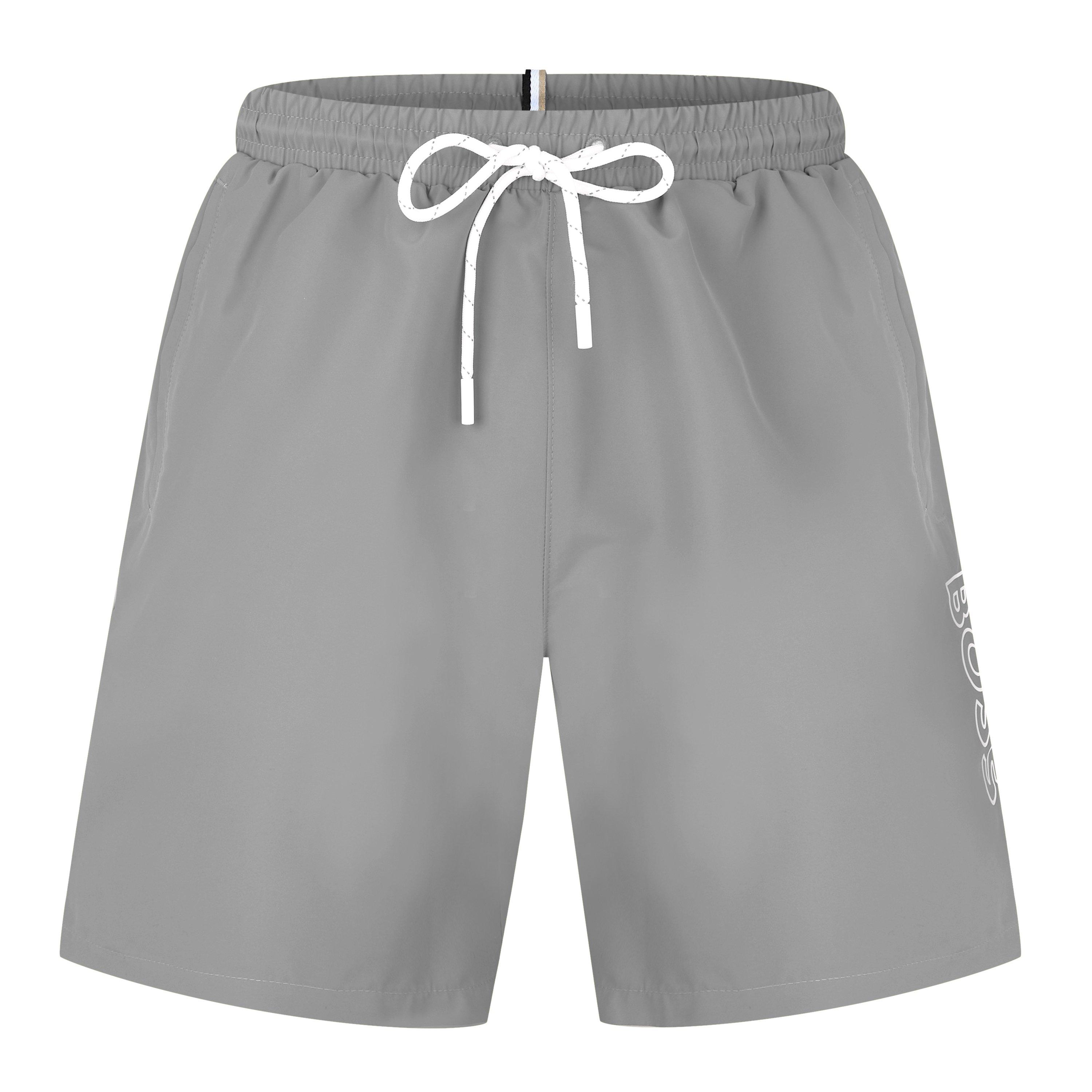 Grey 040 - Boss - Stormfish Swim Shorts - 7