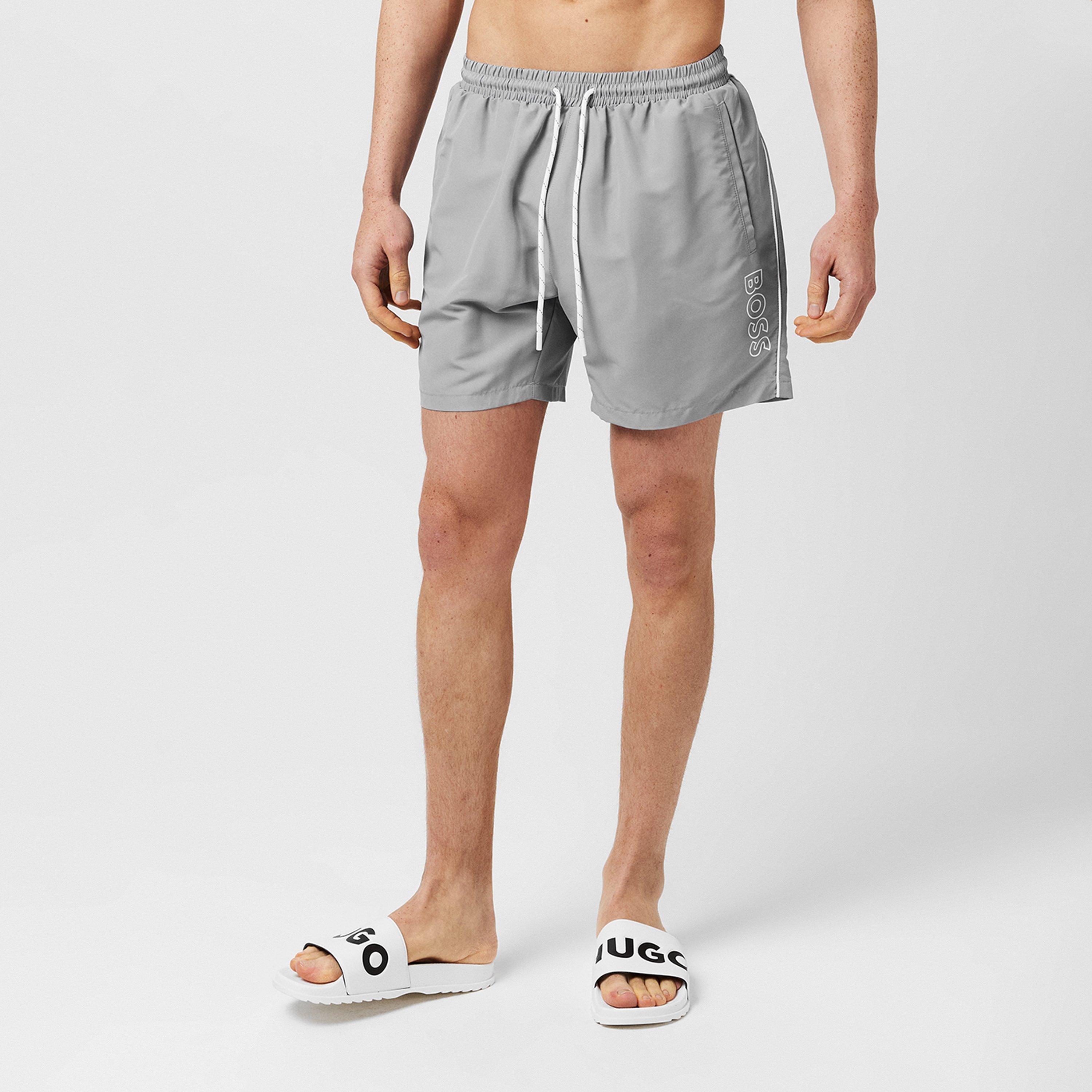Grey 040 - Boss - Stormfish Swim Shorts - 3