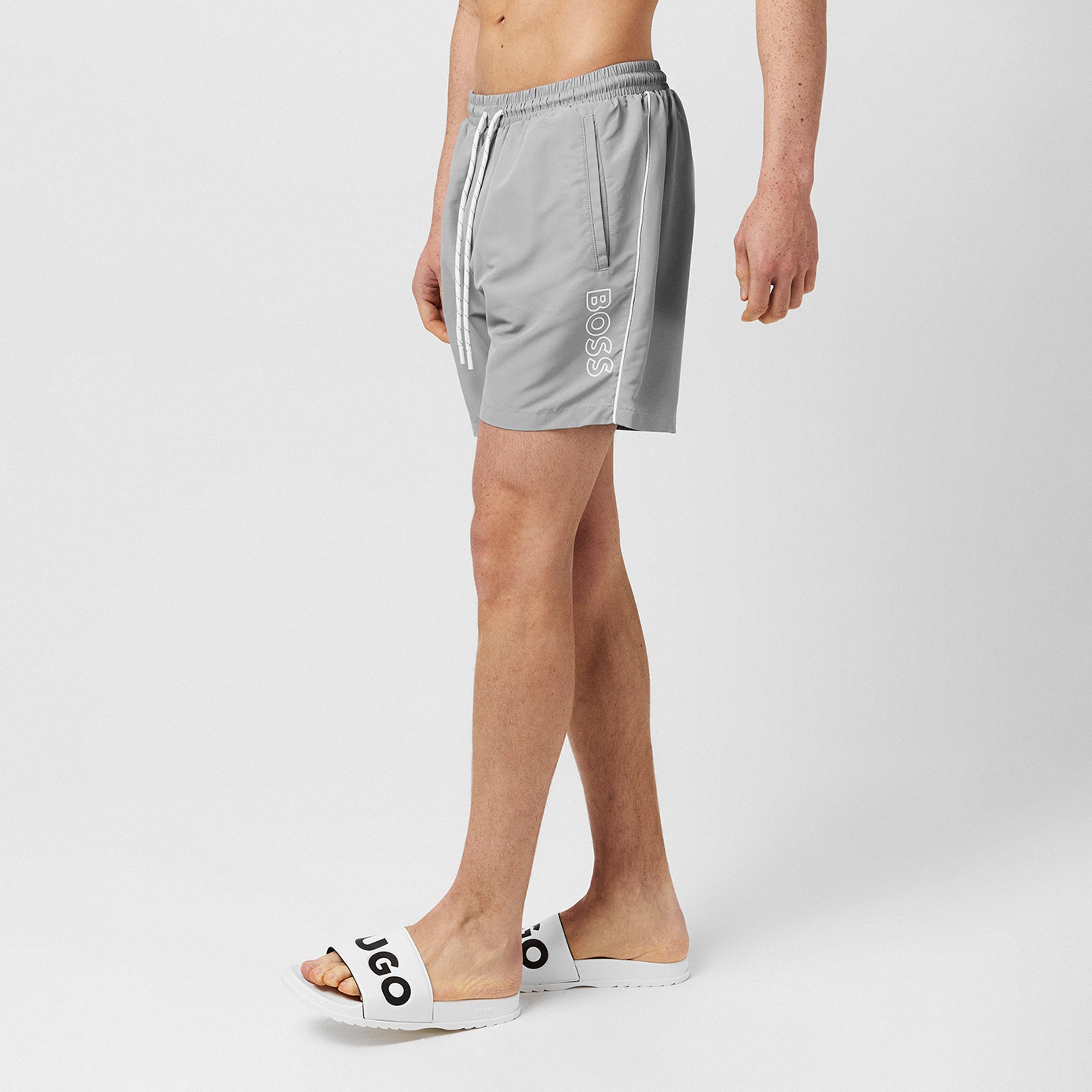 Grey 040 - Boss - Stormfish Swim Shorts - 5