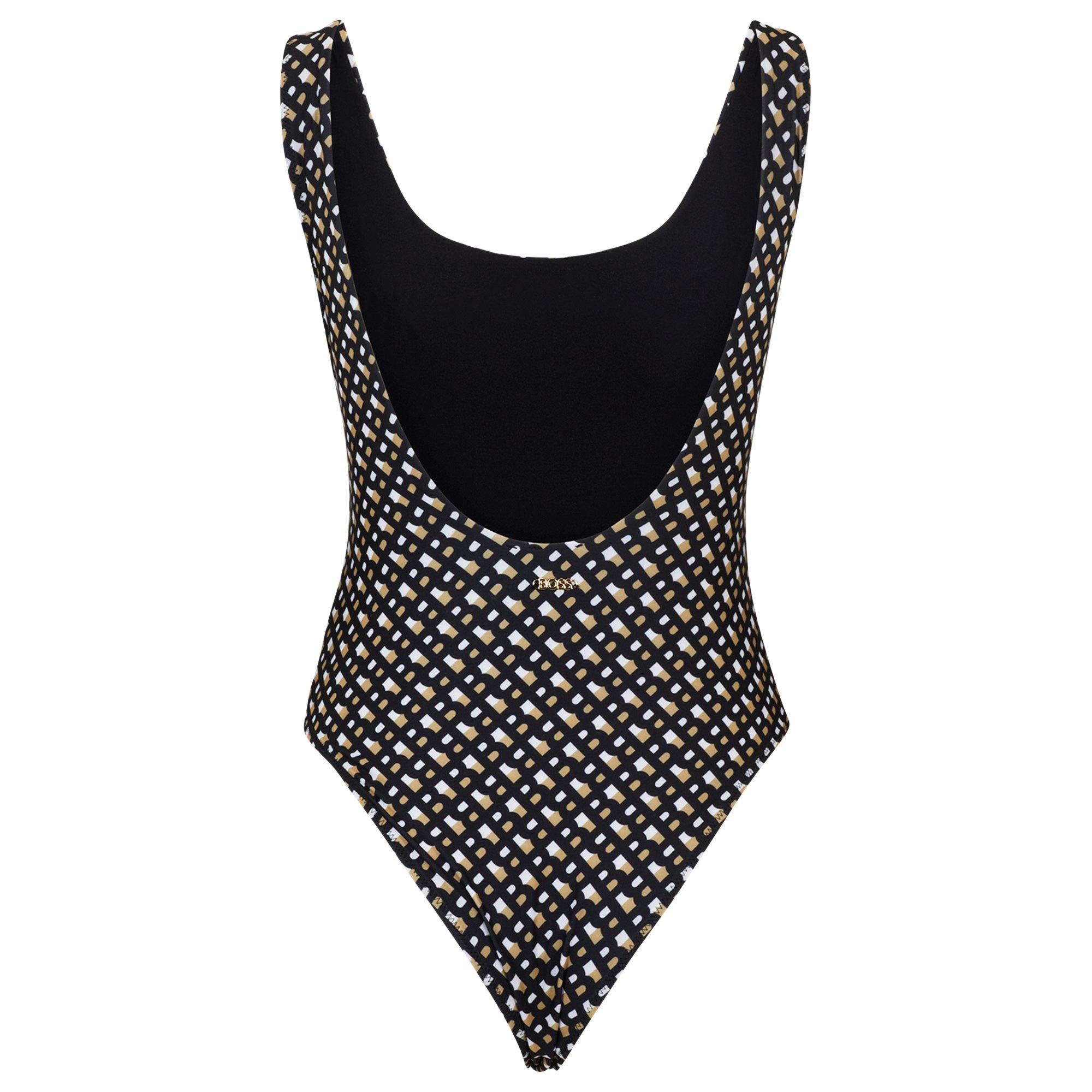 Black - Boss - Women's Mimi Scoop Neck Design Swimsuit - 6