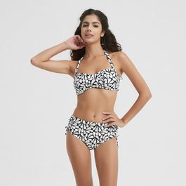 Be You Ladies High Waist Ruched Front Bikini Bottom