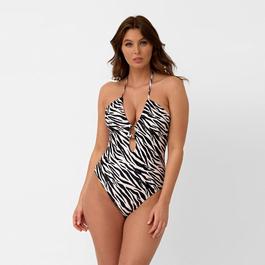 Be You Ladies Halter Neck Swimsuit