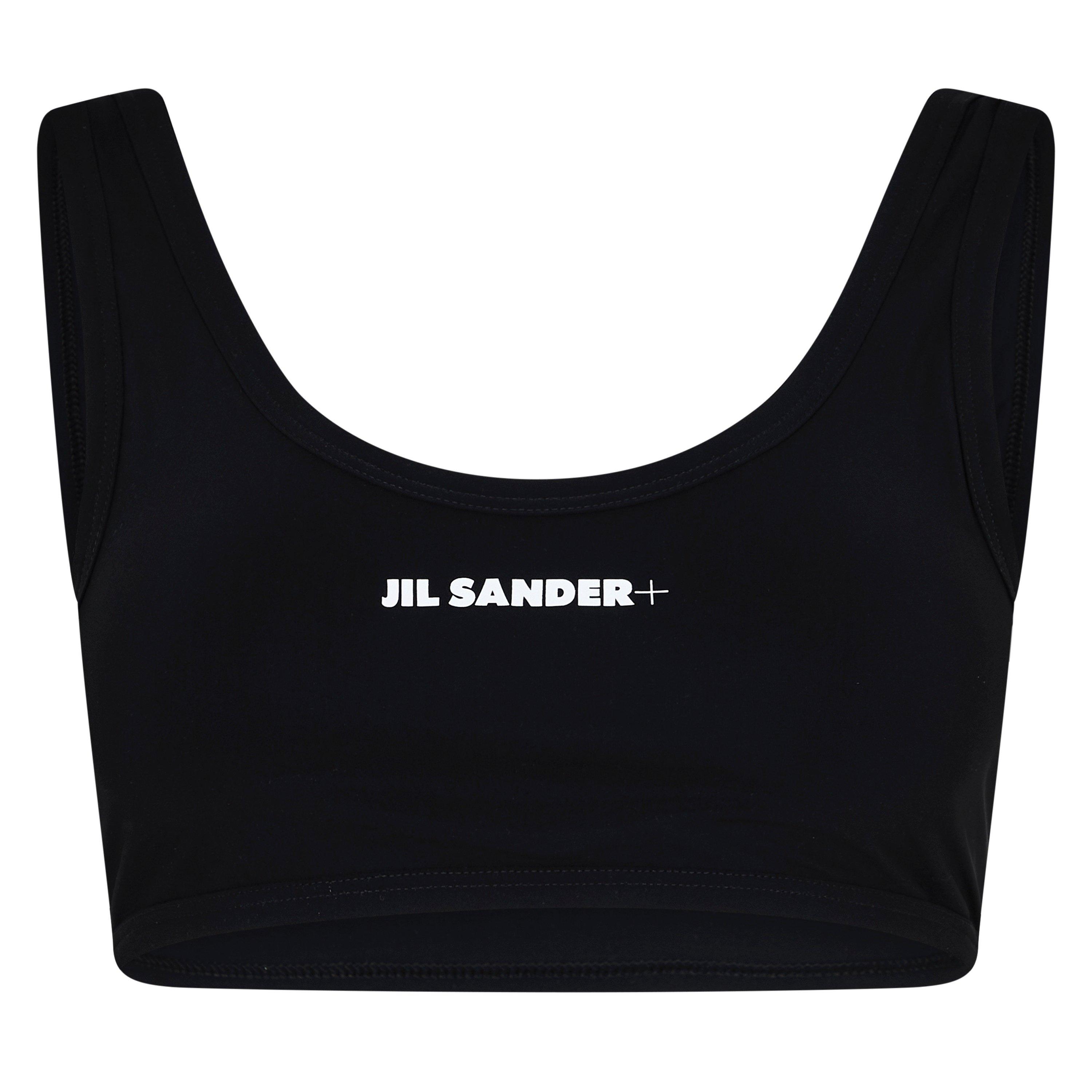 Black - Jil Sander - Logo-Print Bikini Top - 5