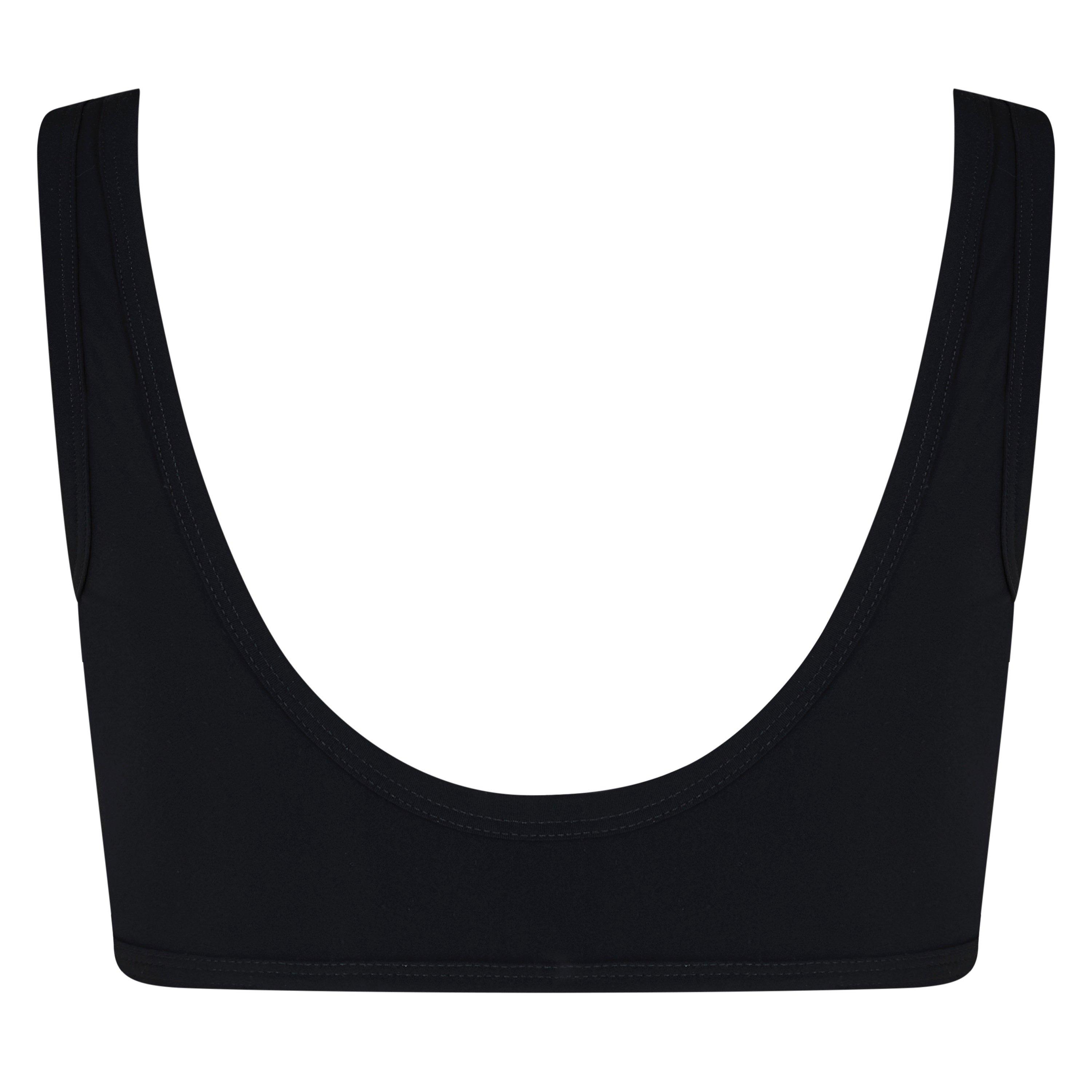 Black - Jil Sander - Logo-Print Bikini Top - 6