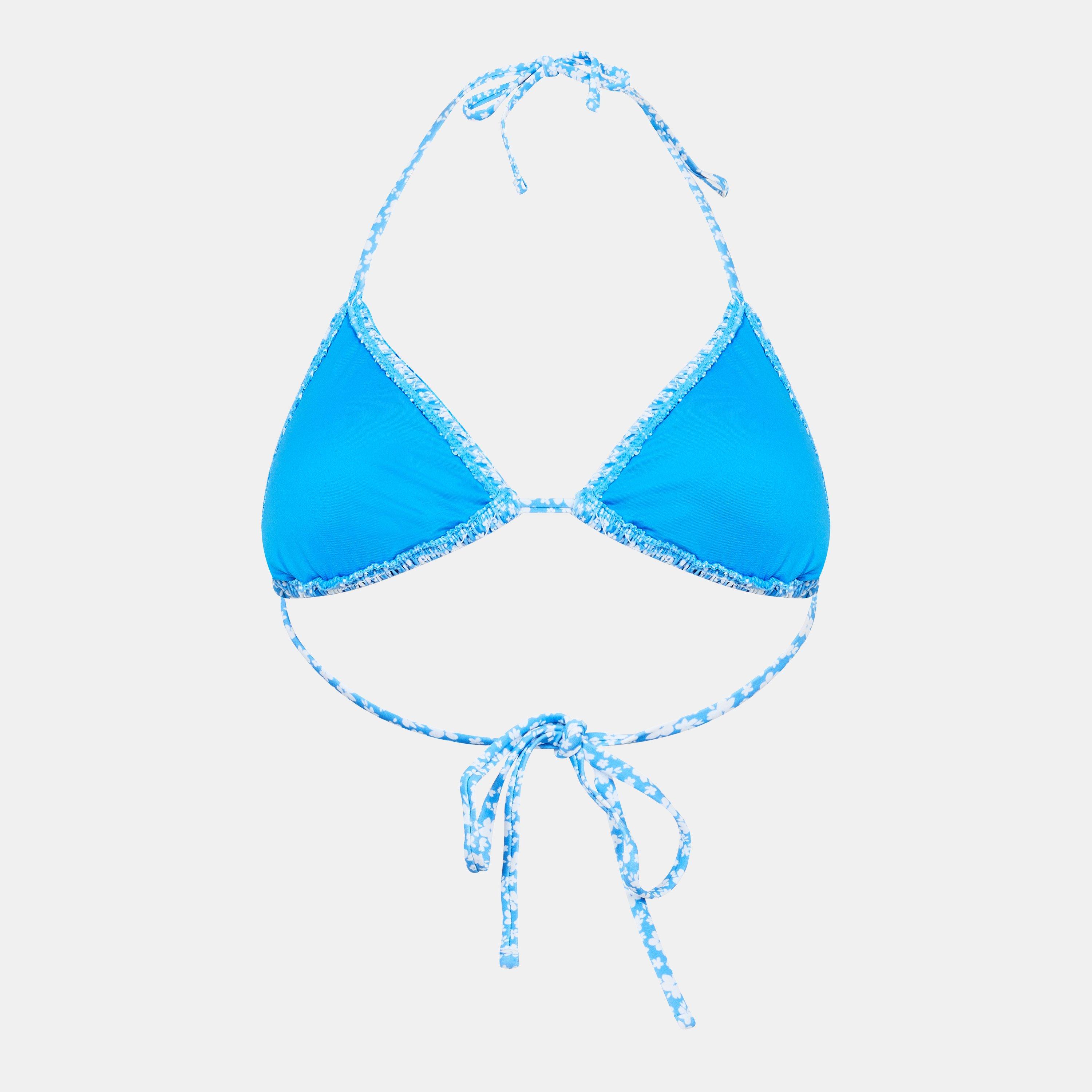 Marina Ditsy - Jack Wills - Shirred Triangle Bikini Top - 2