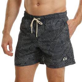 Ript Leaf Print Swim Shorts Mens