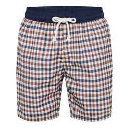 Aquascutum Beach Iconic Club Check Swim Shorts