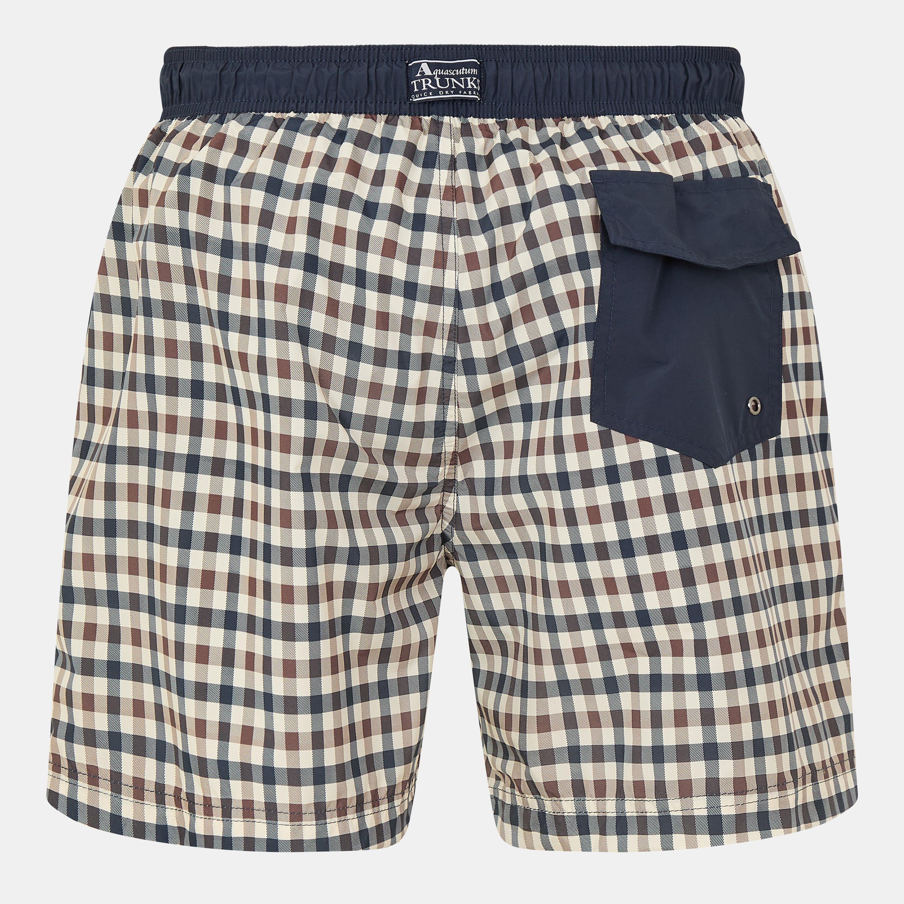 Check - Aquascutum - Beach Iconic Club Check Swim Shorts - 2