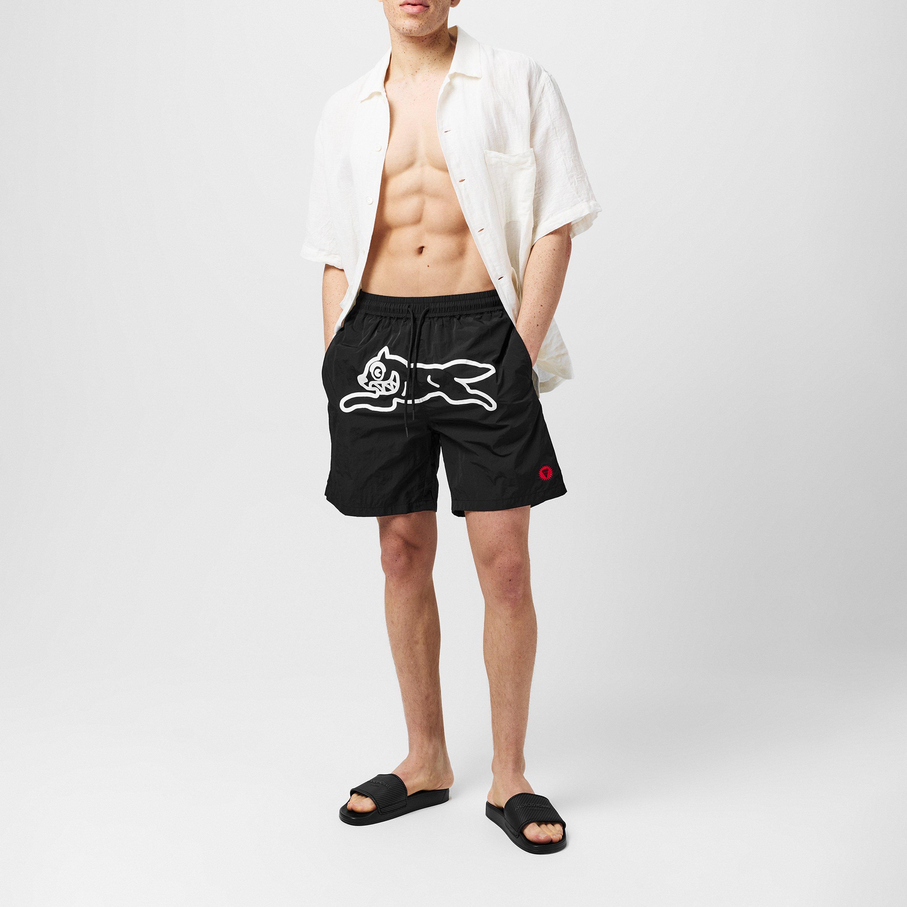 Black/White - ICECREAM - Men's Rundog Swim Shorts - 4