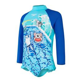 Speedo Printed Frill One Piece Infant Girls