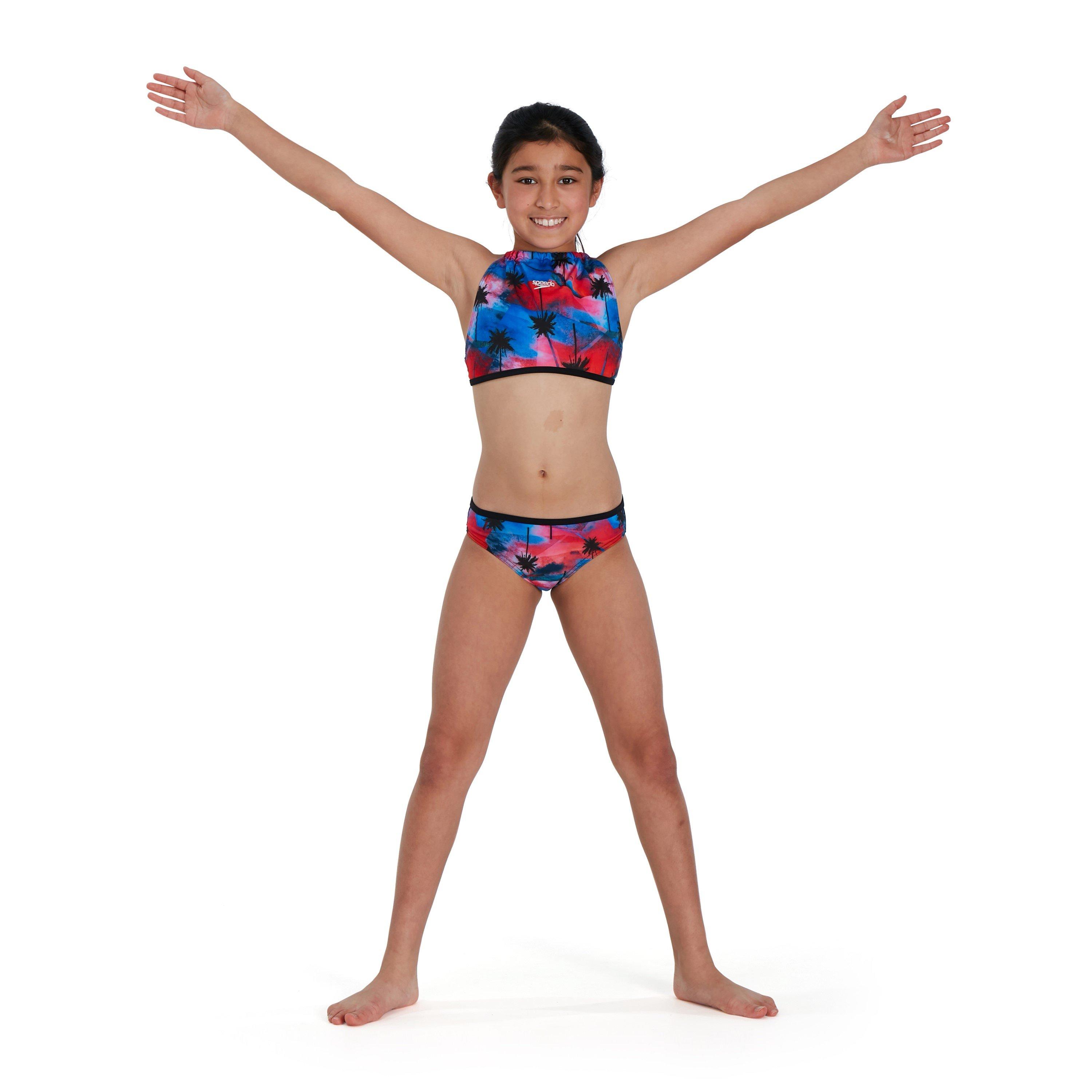 Rojo/Azul - Speedo - Star 2 Piece Junior Girls - 2
