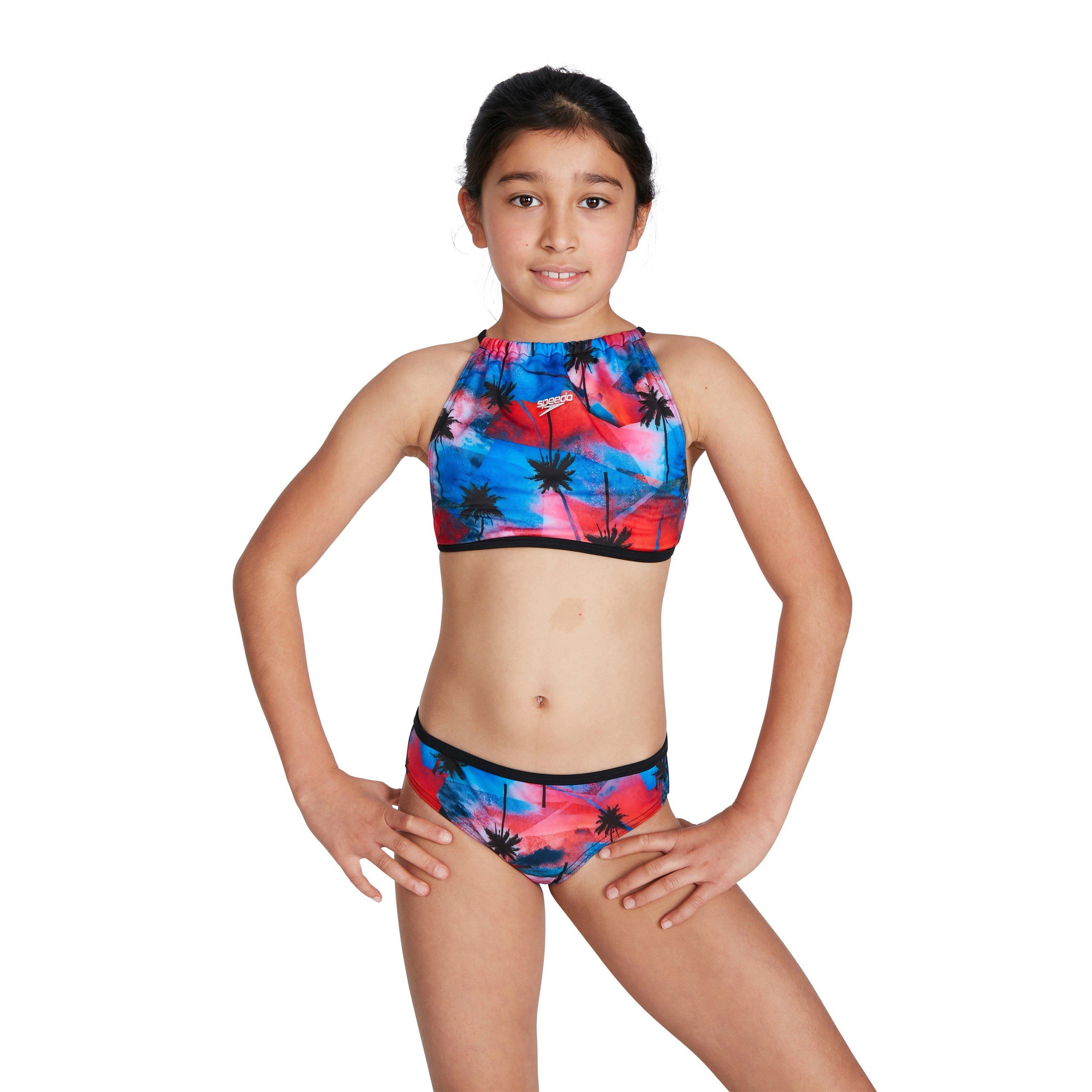 Rojo/Azul - Speedo - Star 2 Piece Junior Girls - 5
