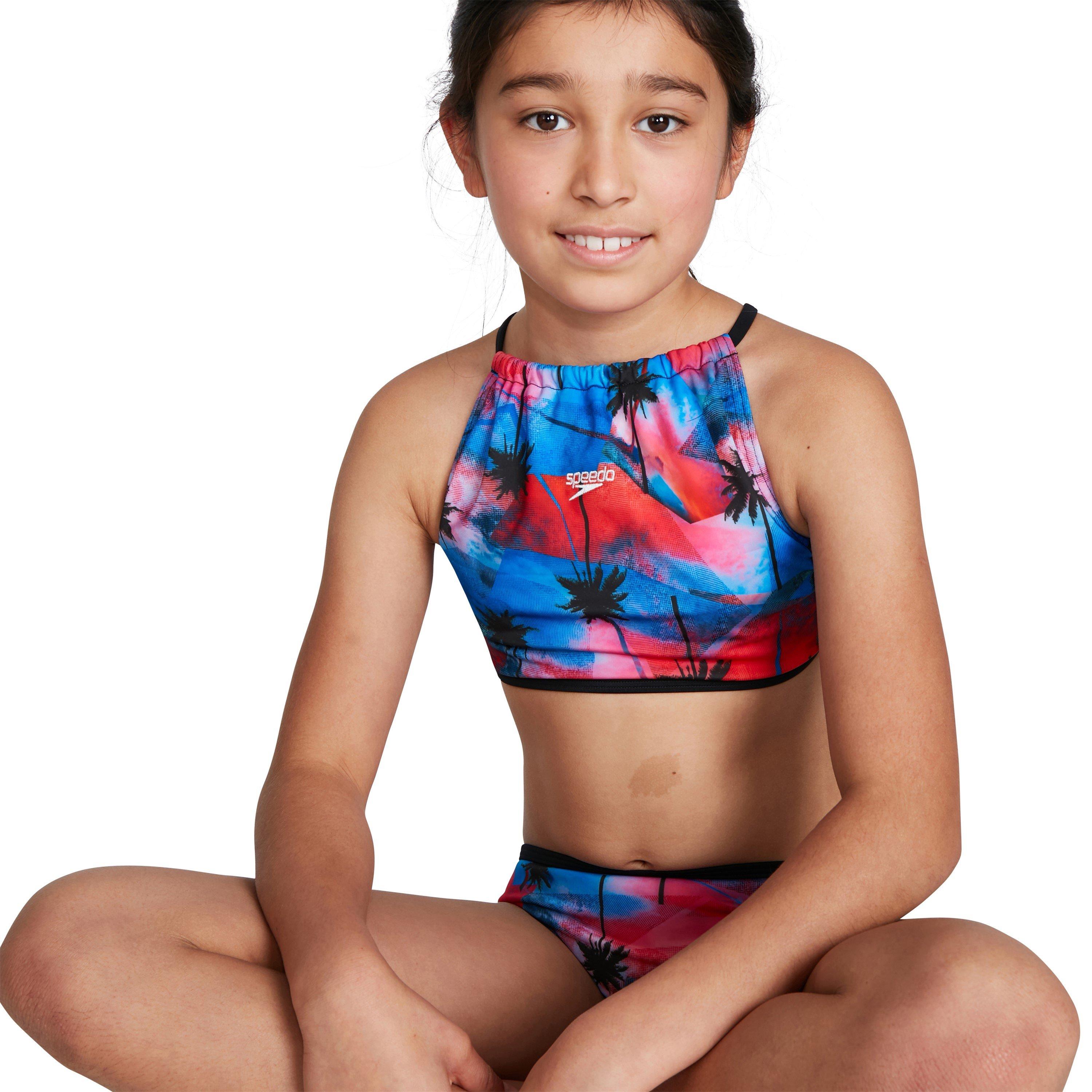 Rojo/Azul - Speedo - Star 2 Piece Junior Girls - 6