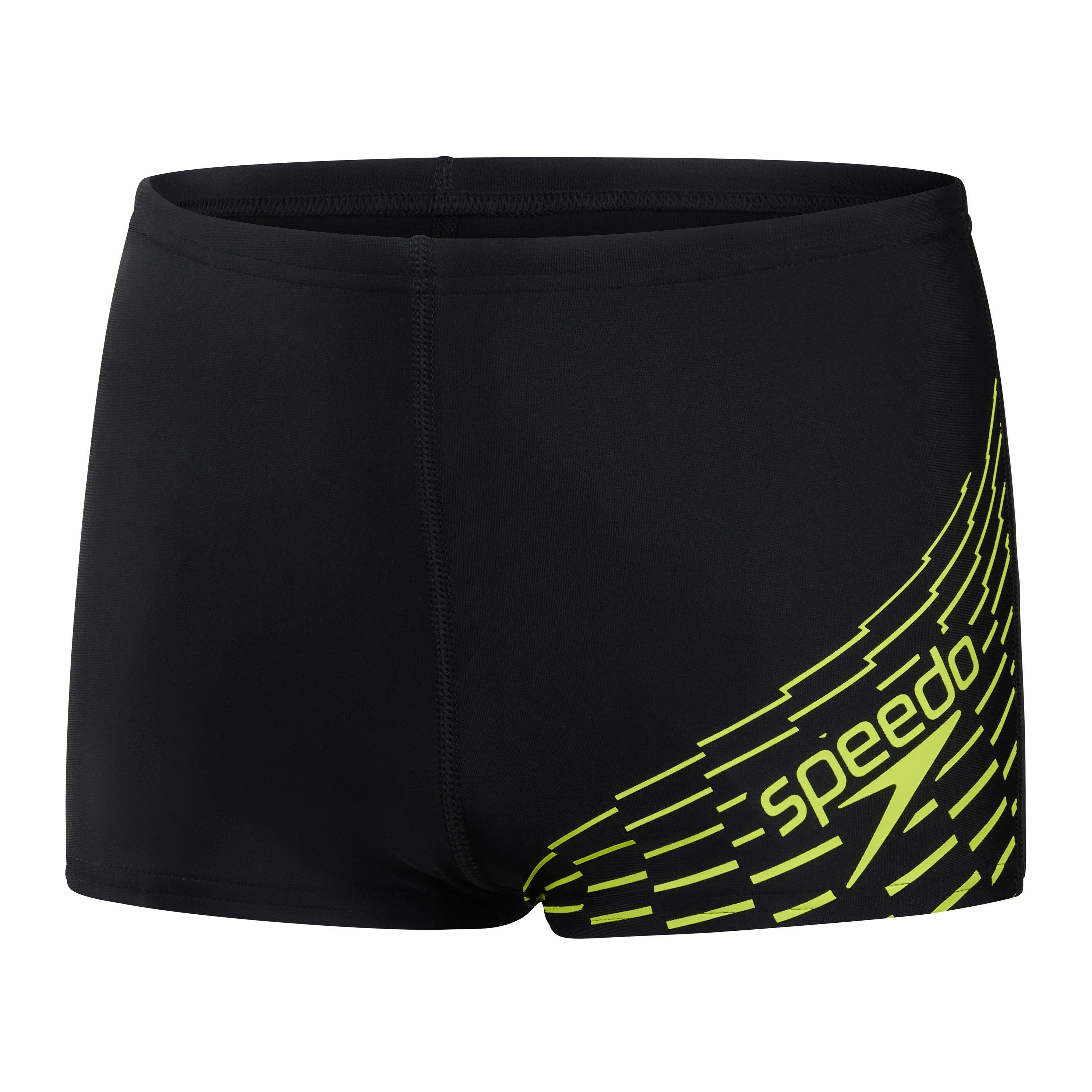 Black/Green - Speedo - Medley Logo Aquashorts