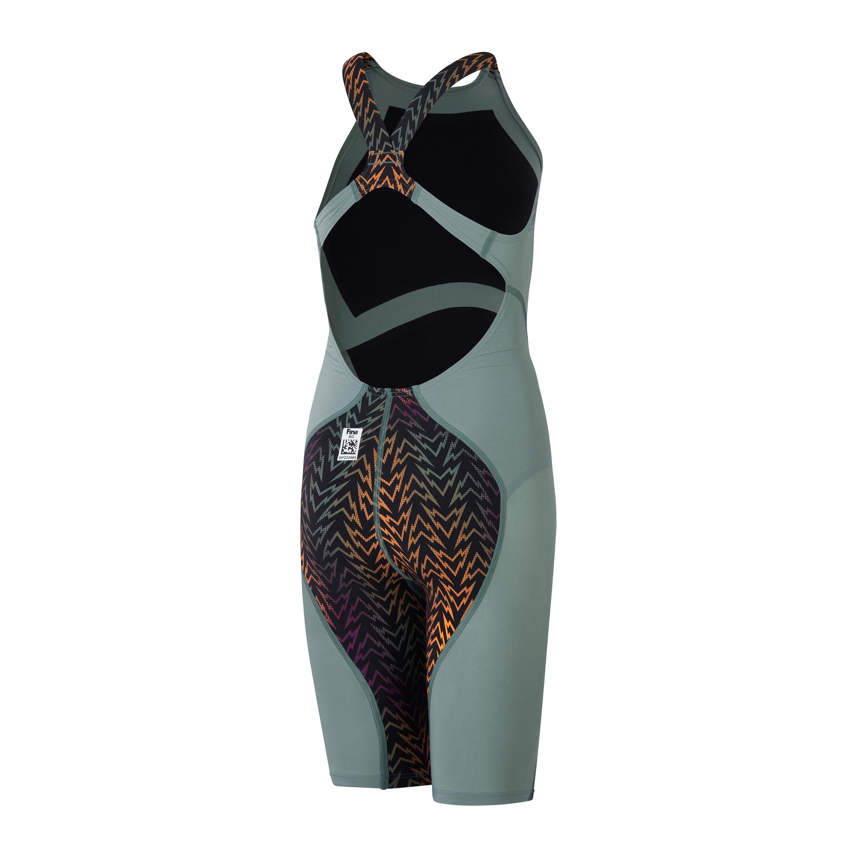 C. Grn/Blk/Nec. - Speedo - Fastskin Junior Ignite Kneeskin Race Swimsuit - 2