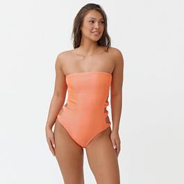 Be You Ladies Textured Cut Out Detail Swimsuit