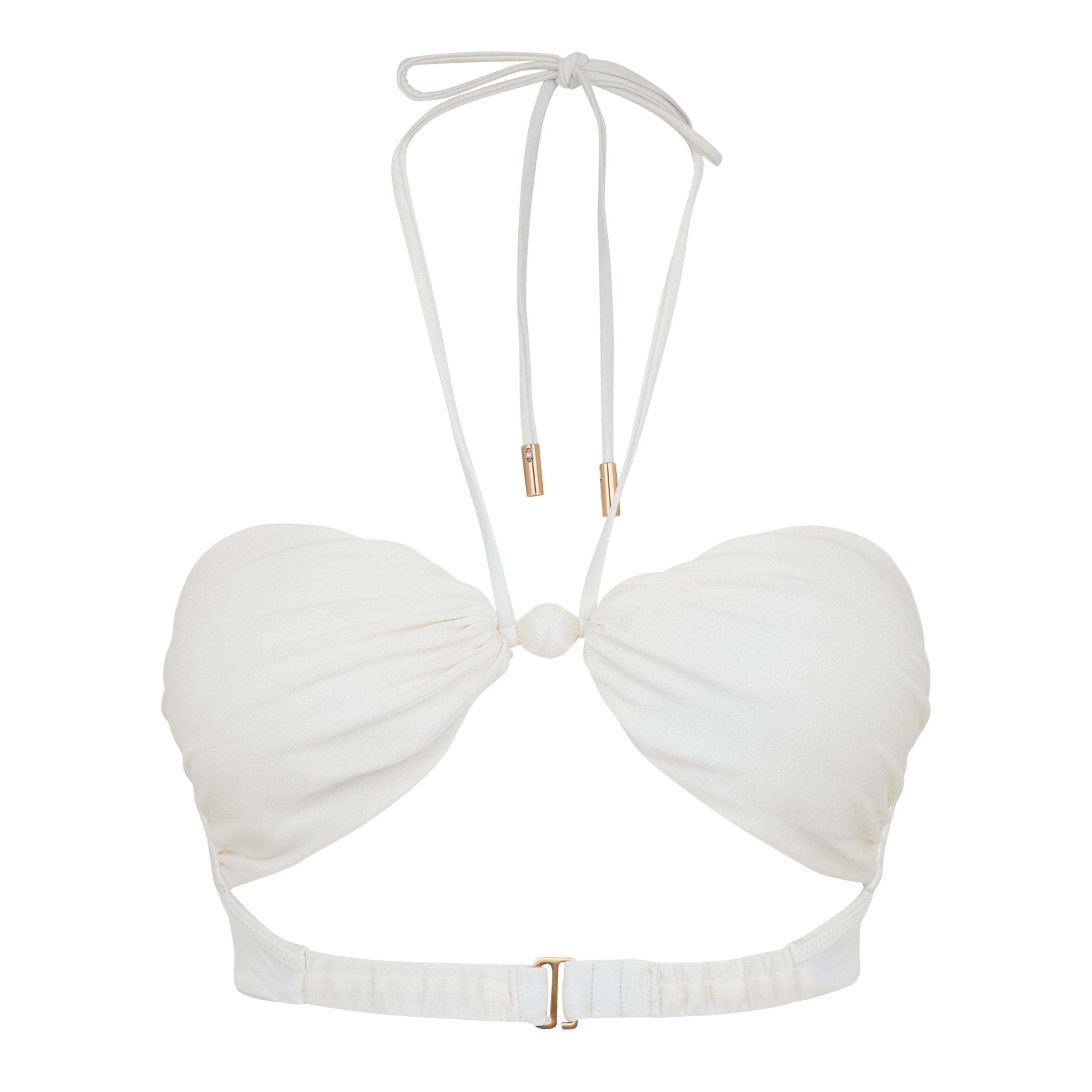 Off White - Cult Gaia - Women's Euphrasia Bandeau Bikinis - 5