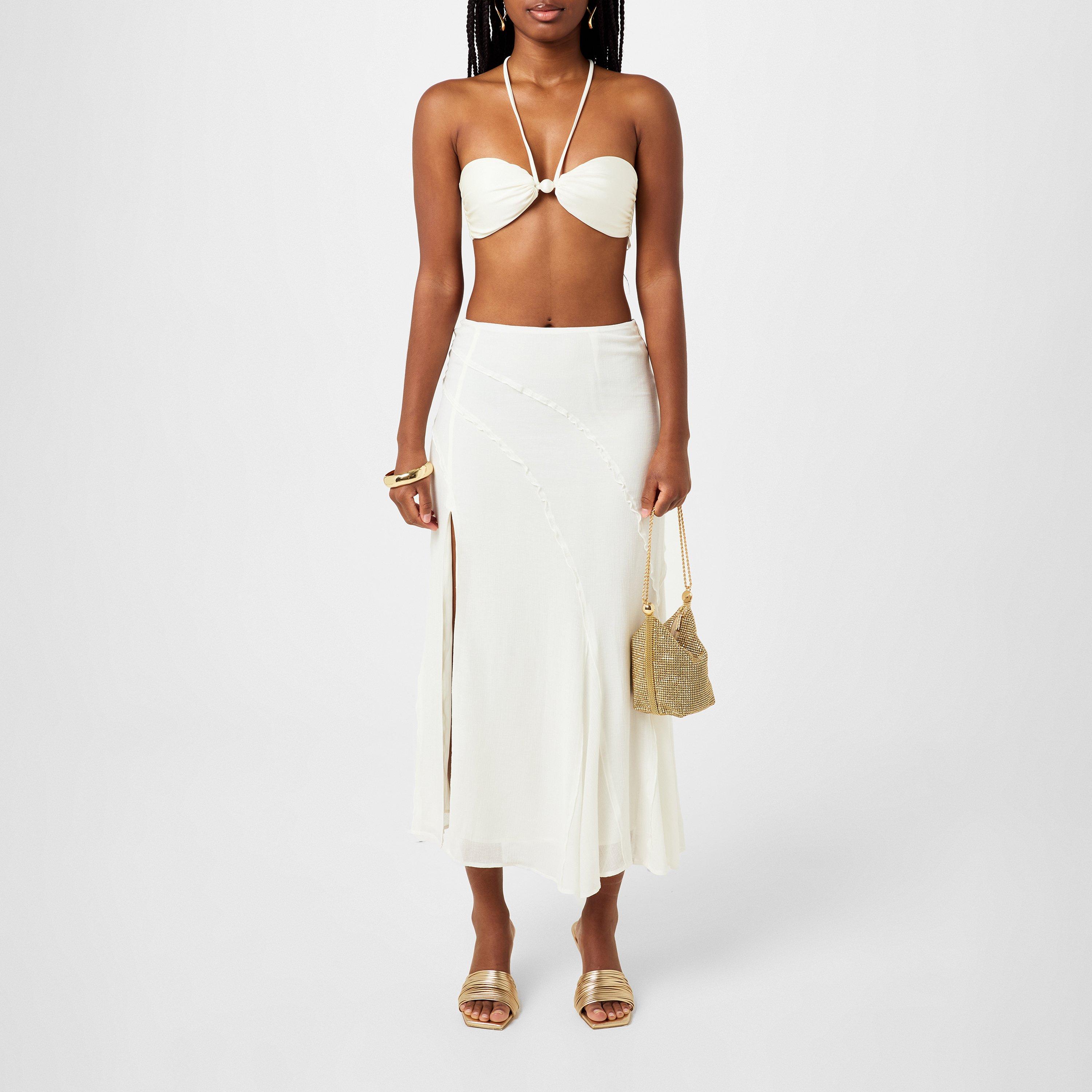 Off White - Cult Gaia - Women's Euphrasia Bandeau Bikinis - 3