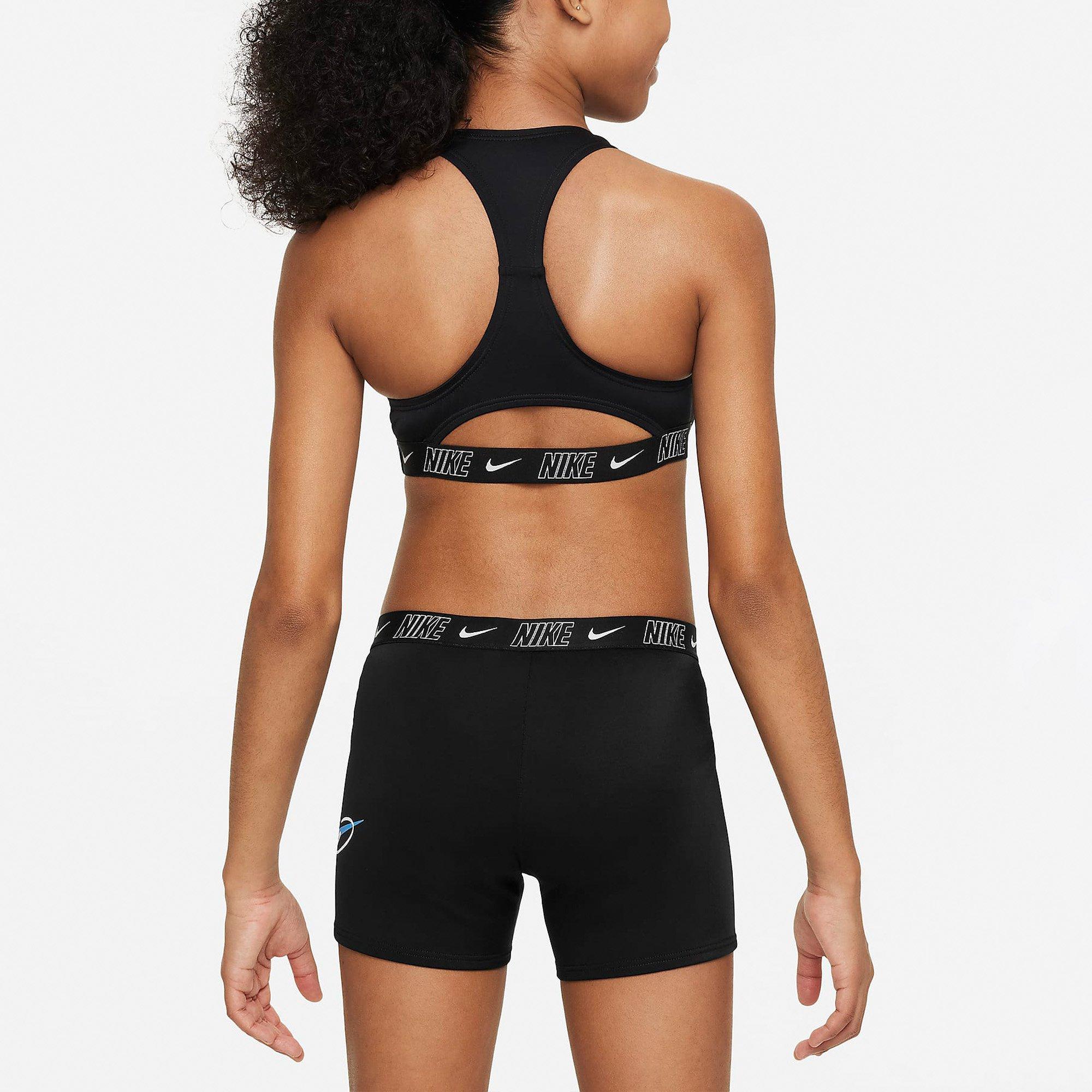 Black - Nike - Logo Tape Racerback Bikini & Short Set - 2