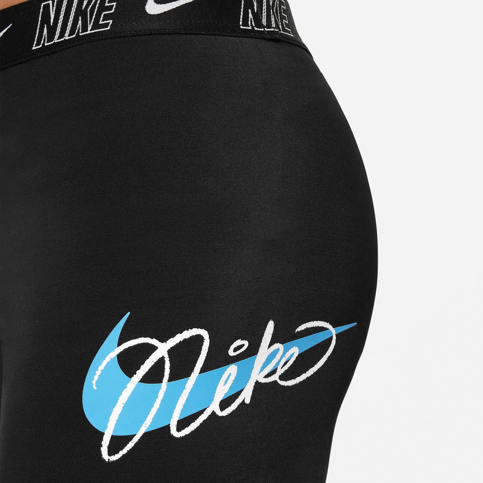 Black - Nike - Logo Tape Racerback Bikini & Short Set - 5