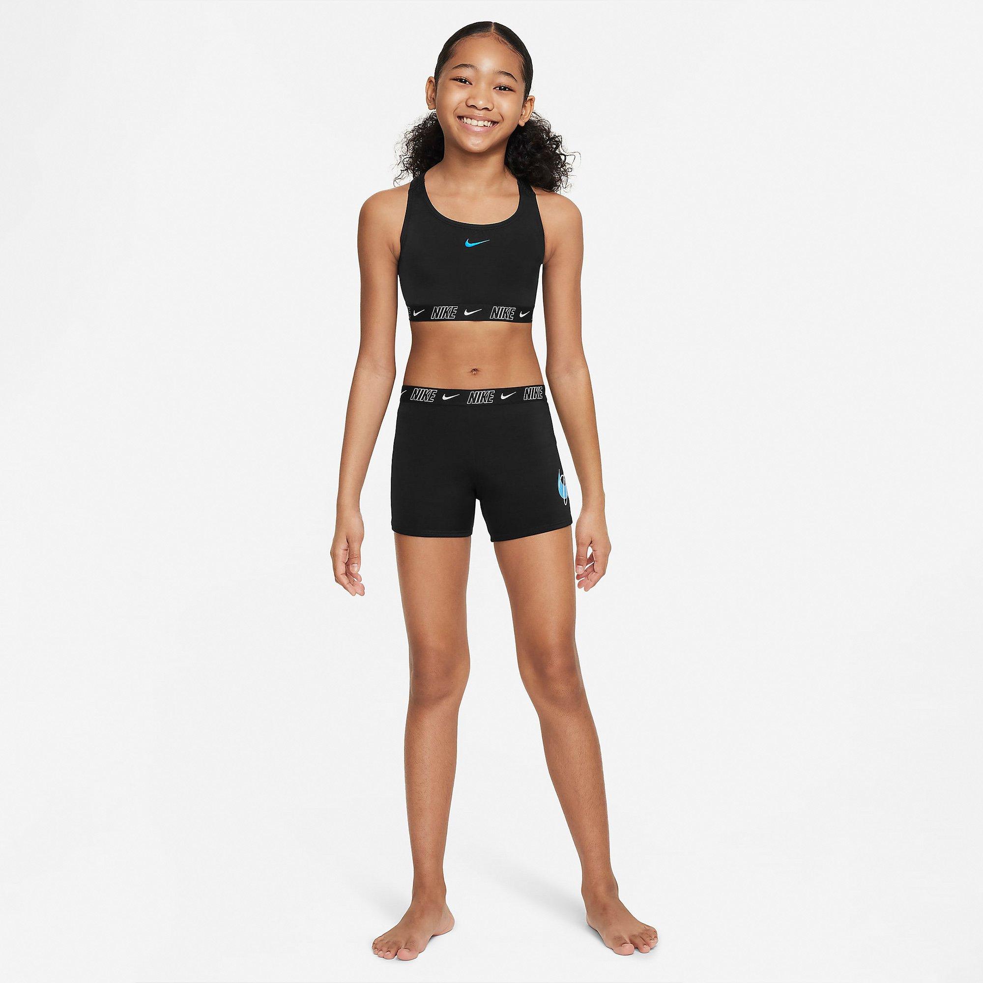 Black - Nike - Logo Tape Racerback Bikini & Short Set - 6