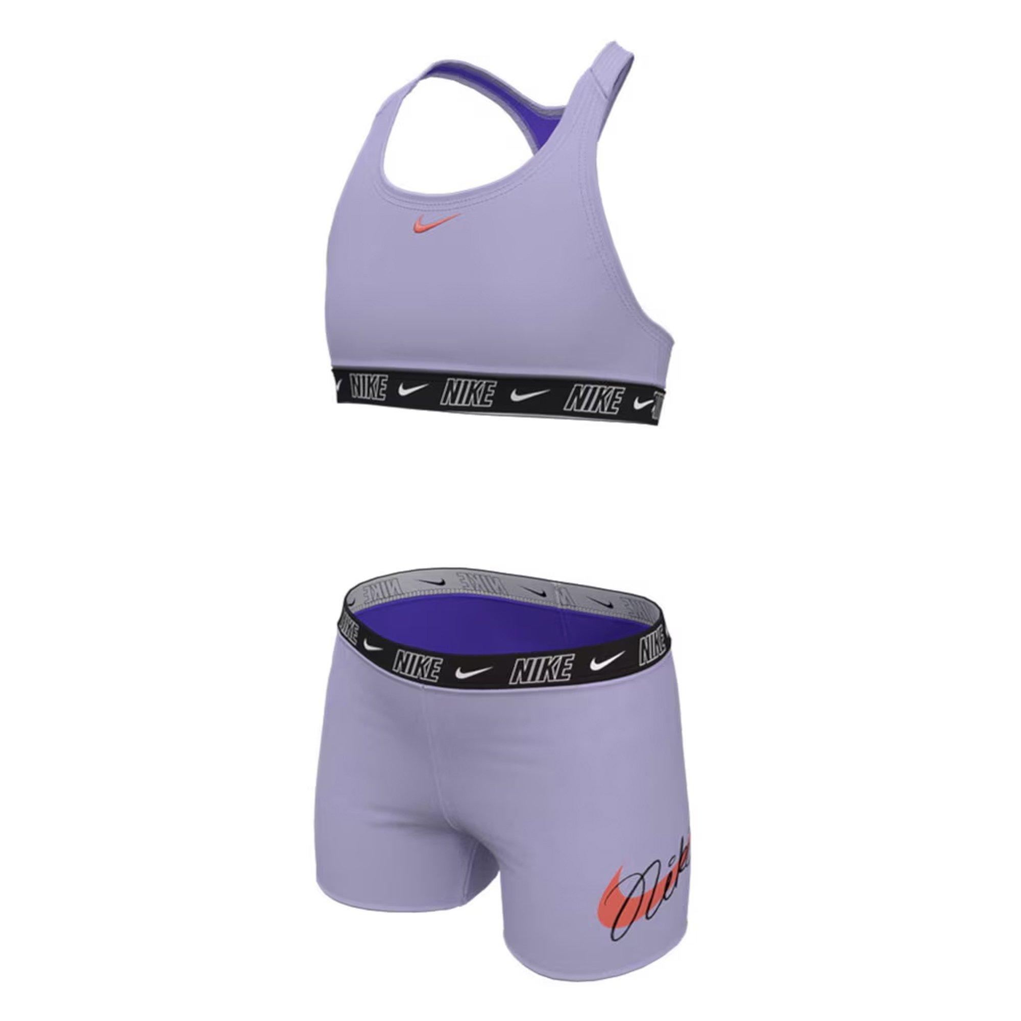 Logo Tape Racerback Bikini & Short Set