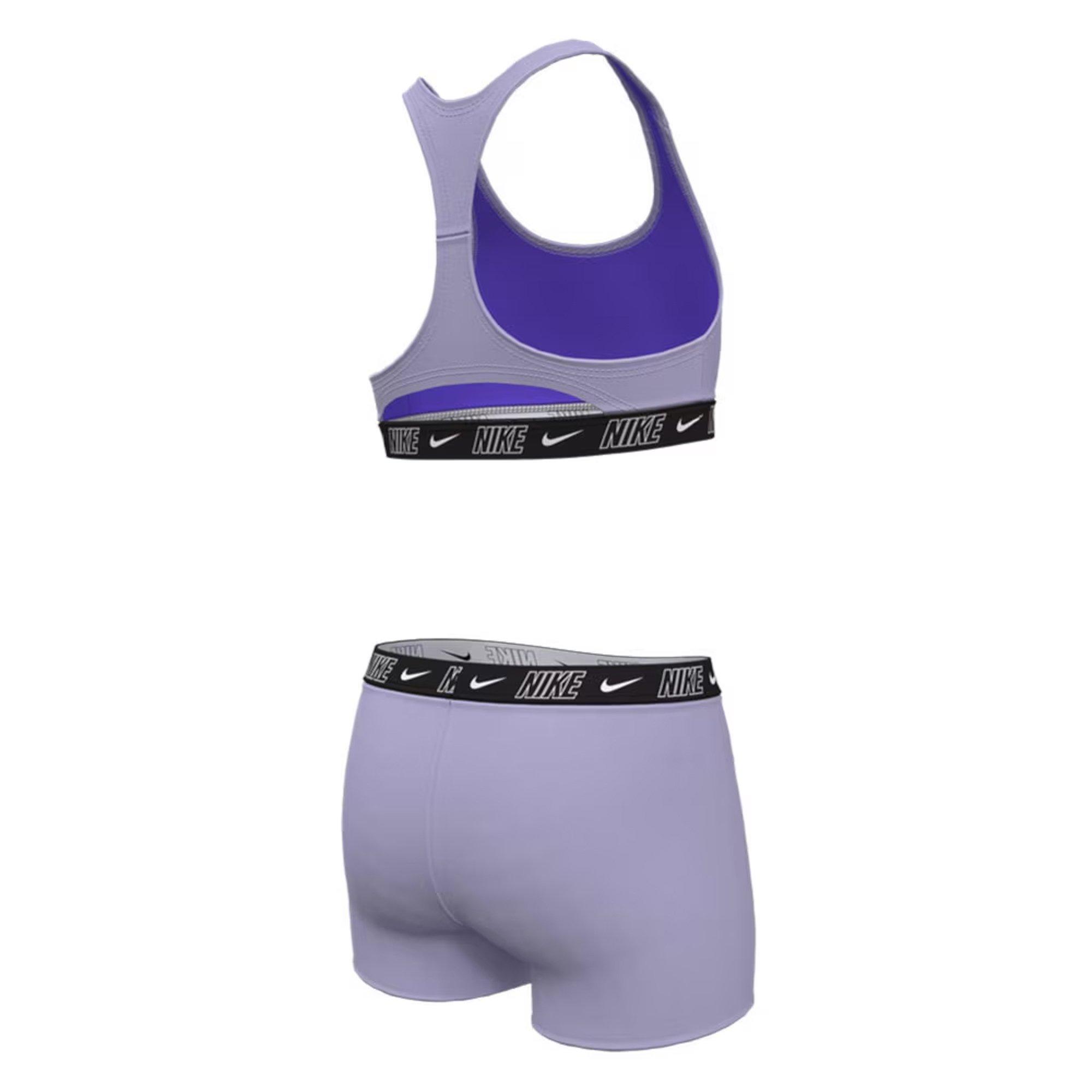 Lilac Bloom - Nike - Logo Tape Racerback Bikini & Short Set - 2