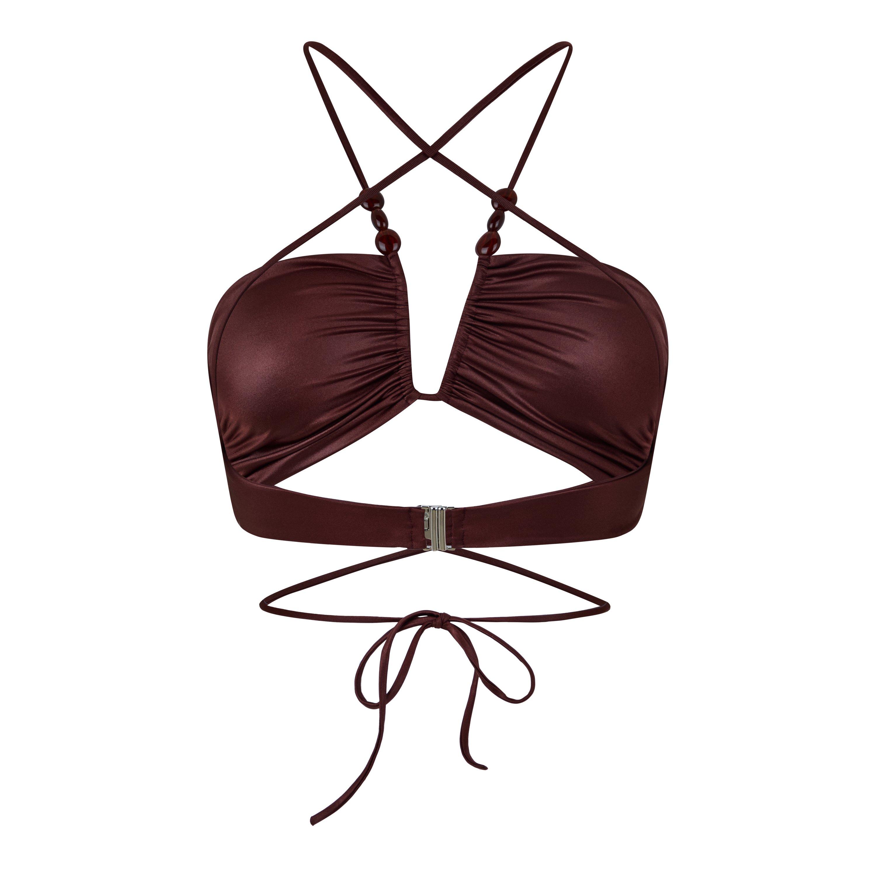 Brown - Magda Butrym - Women's Bandeau Bikinis - 3
