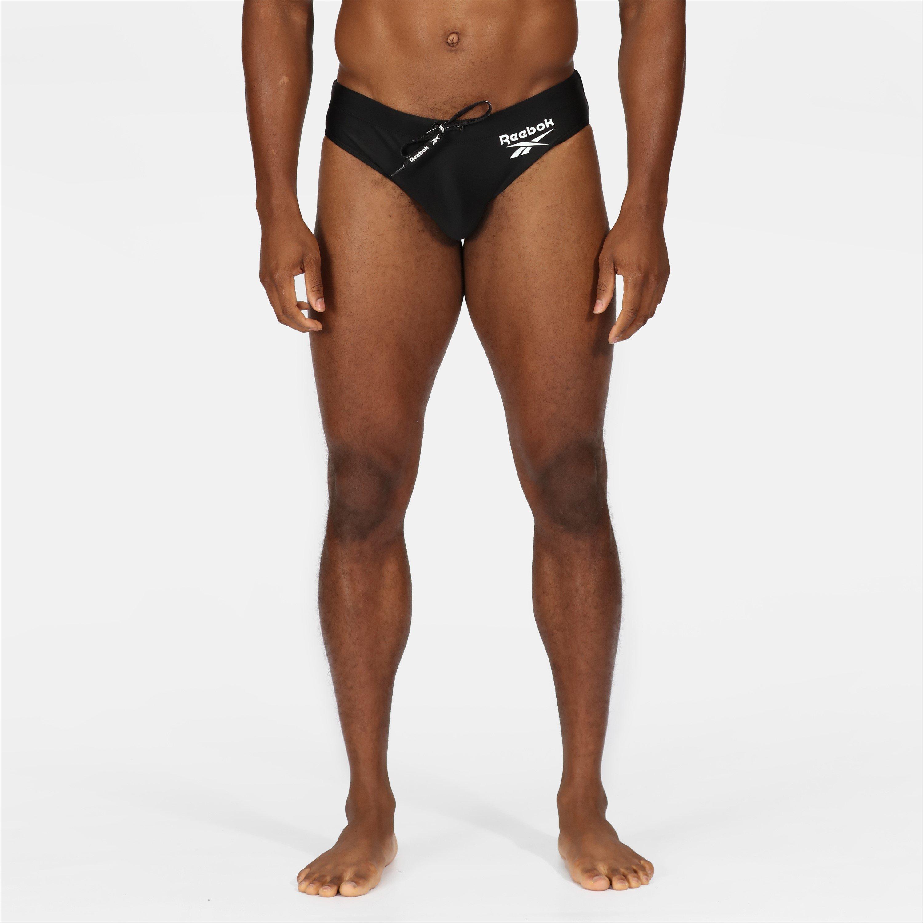Black - Reebok - Mens Swim Briefs Wells - 1
