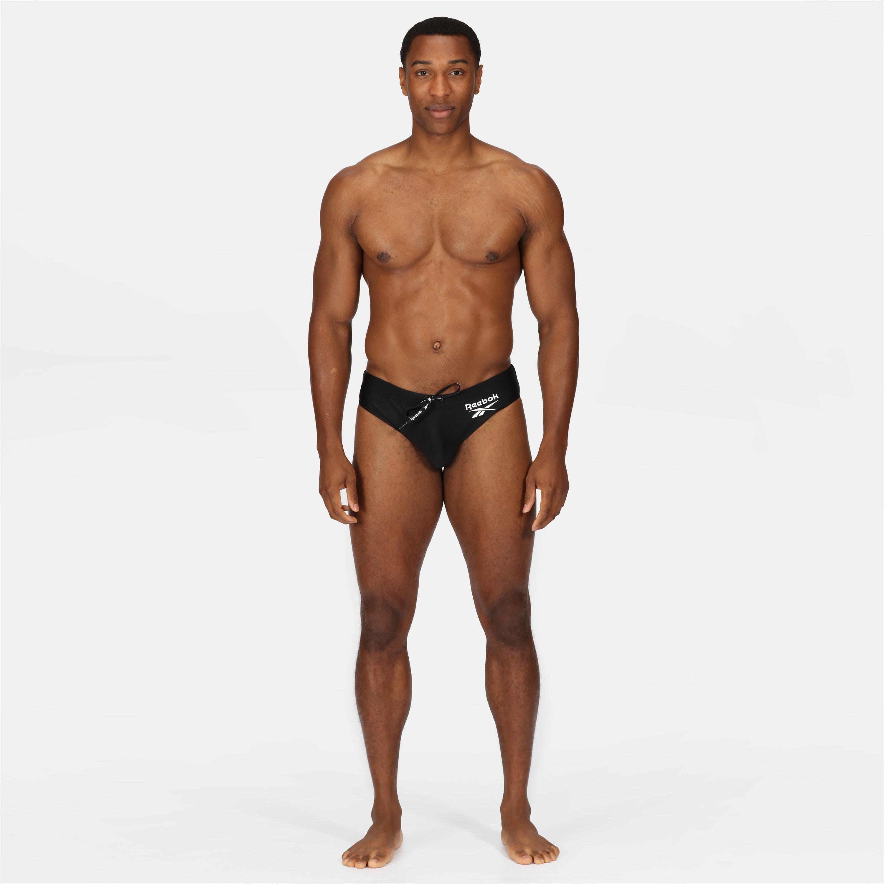 Zwart - Reebok - Mens Swim Briefs Wells - 2