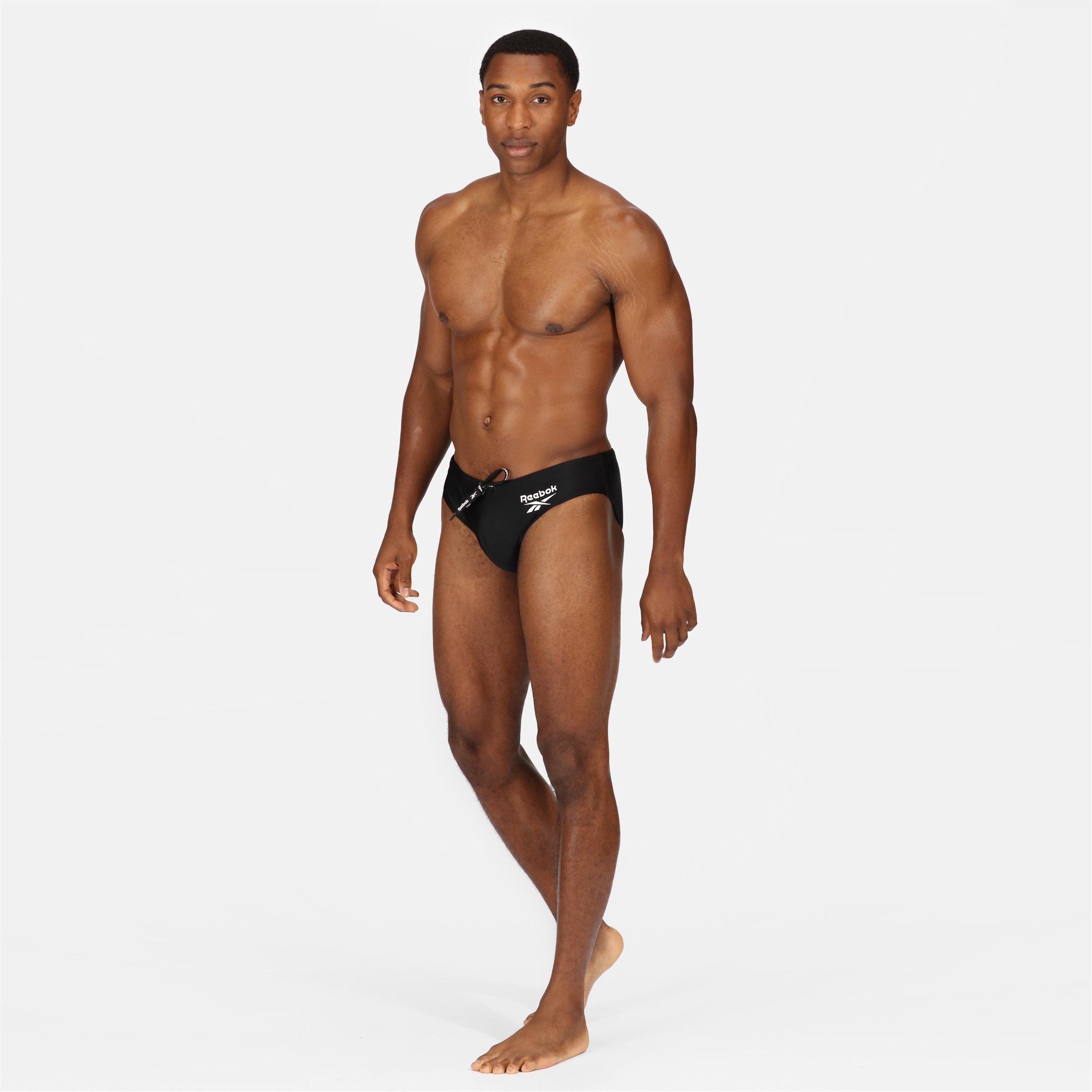 Zwart - Reebok - Mens Swim Briefs Wells - 4