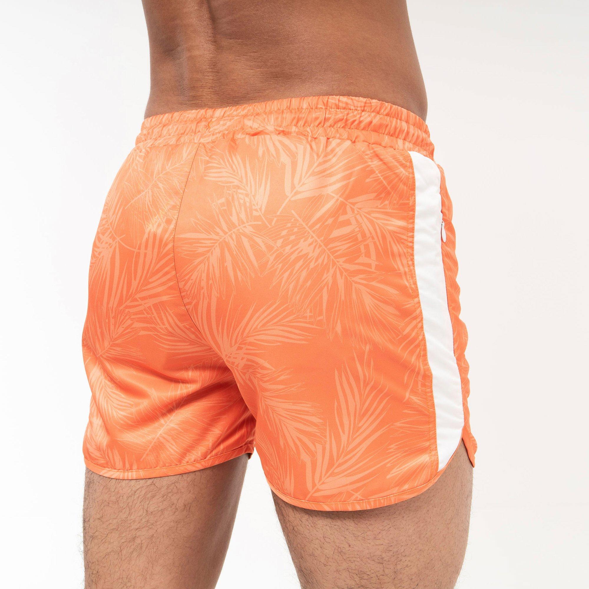 Orange - Crosshatch - Salsola Swim Shorts Mens - 2